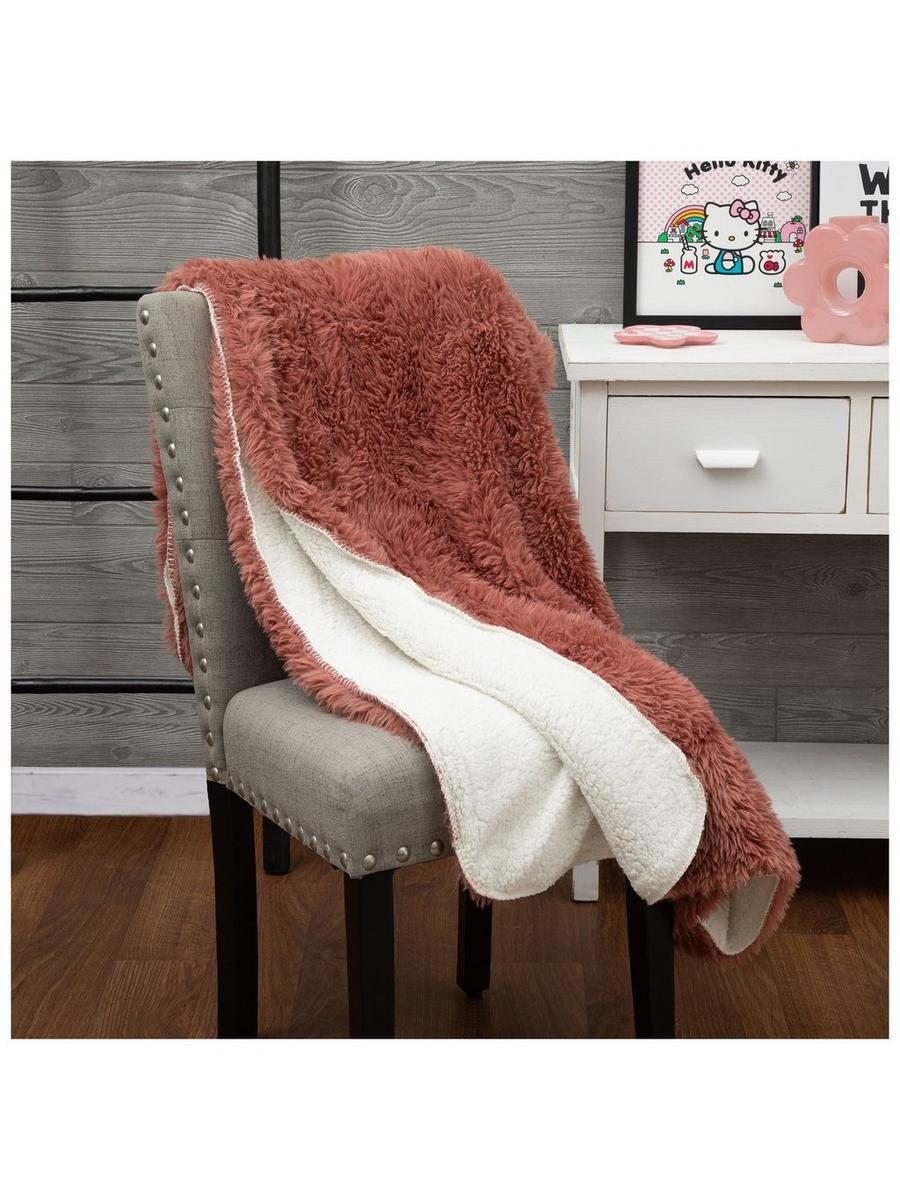 Rose Brown Shaggy Berber Throw Blanket | Hobby Lobby | 2474922
