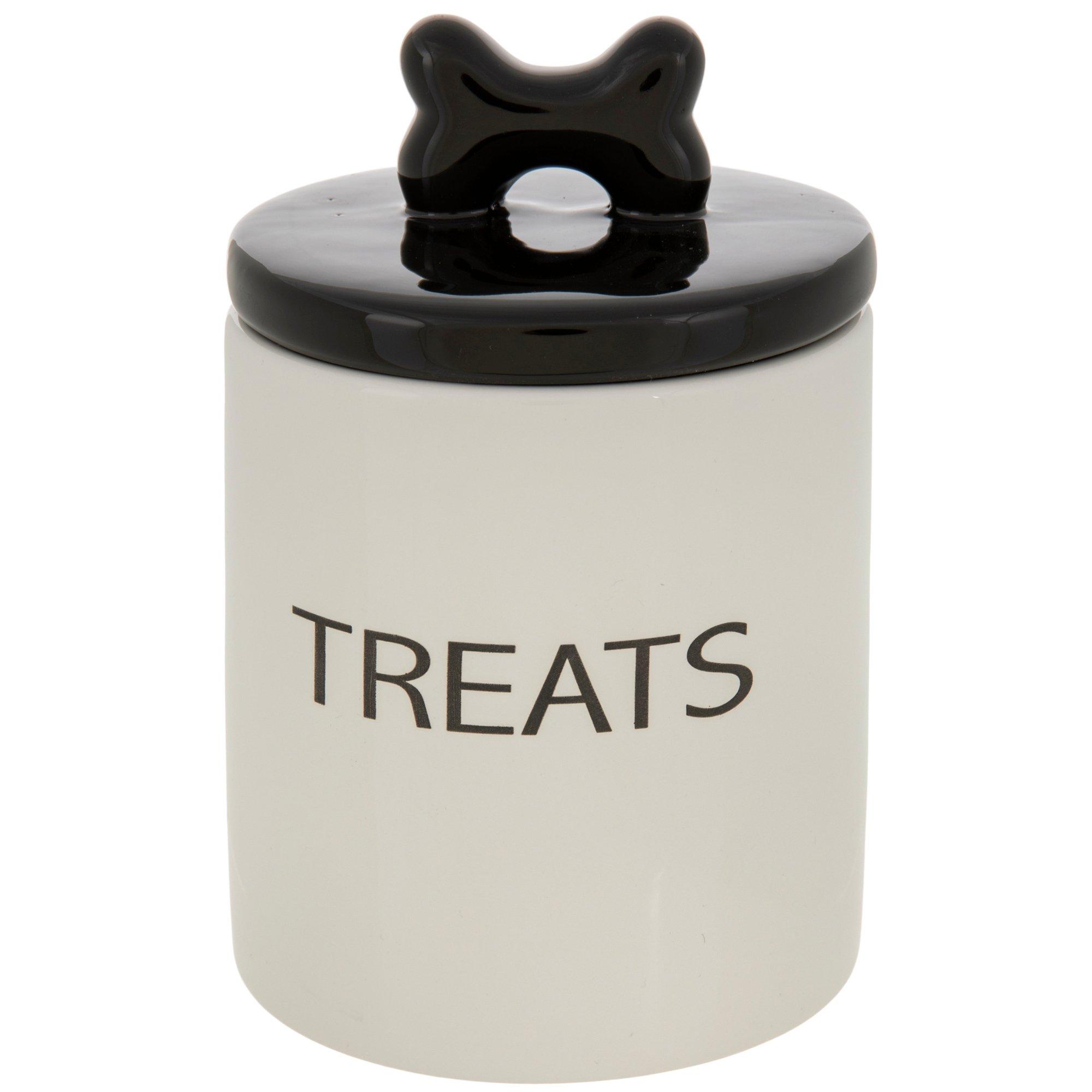 Personalized Dog Treat Jar - History & Heraldry Luna Design, Resin With Wood Lid