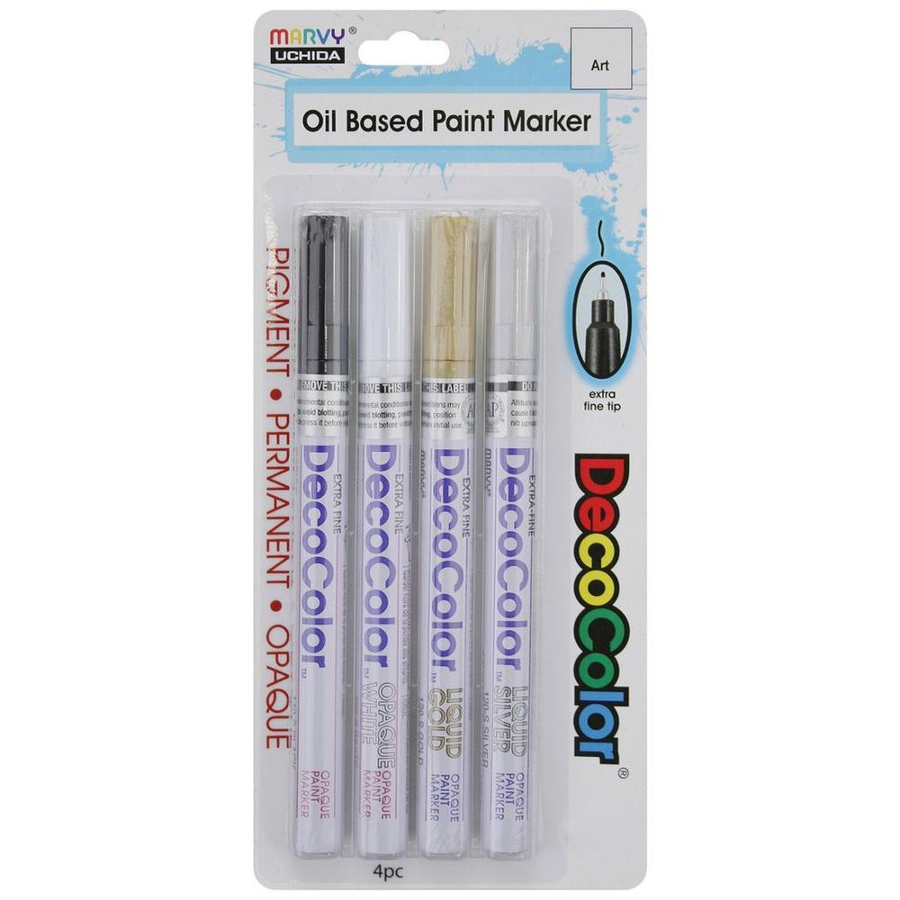 DecoColor Metallic Extra Fine Tip Paint Markers Piece Set
