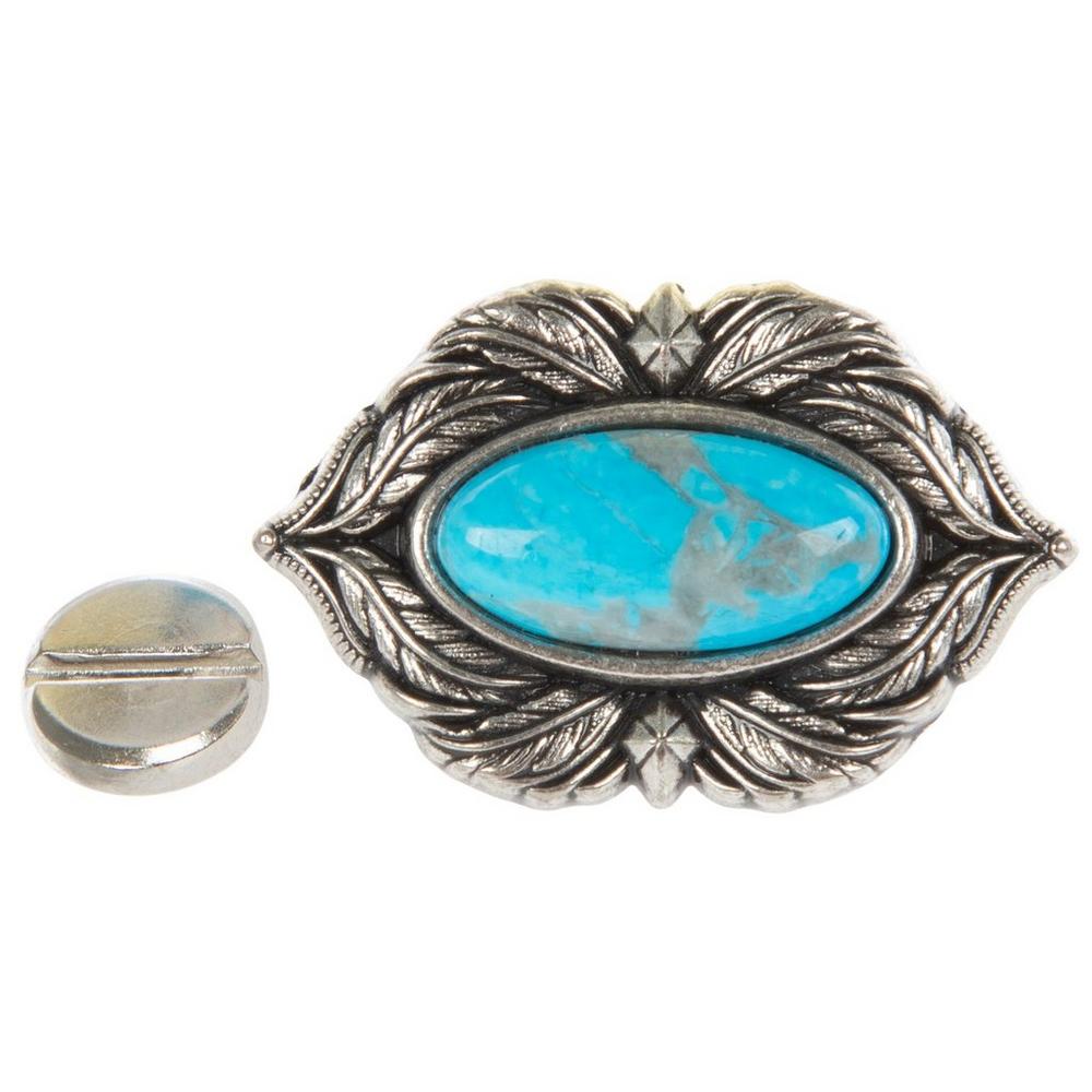 メタルプレートハラコチャーム2点setෆ‪② Imitation Turquoise Oval Del Sol Concho | Hobby Lobby | 2484046