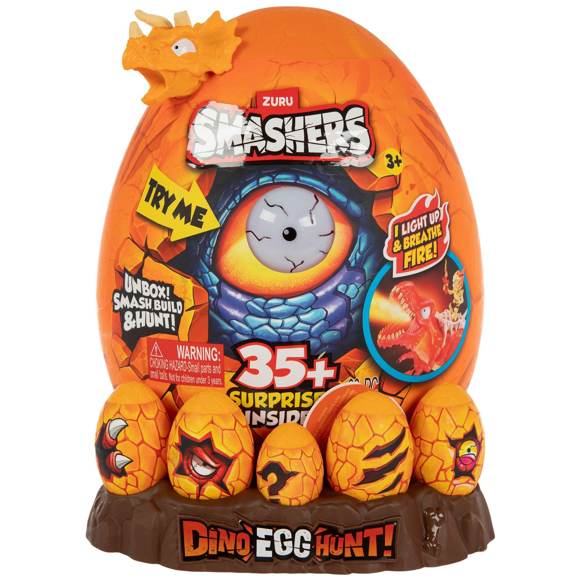 Smashers Dino Ice Age Over 25 Surprise Egg by ZURU (Red