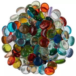 13mm 1/2 Flat Glass Marbles, Clear, Glass Gems, Cabochons, Mosaics
