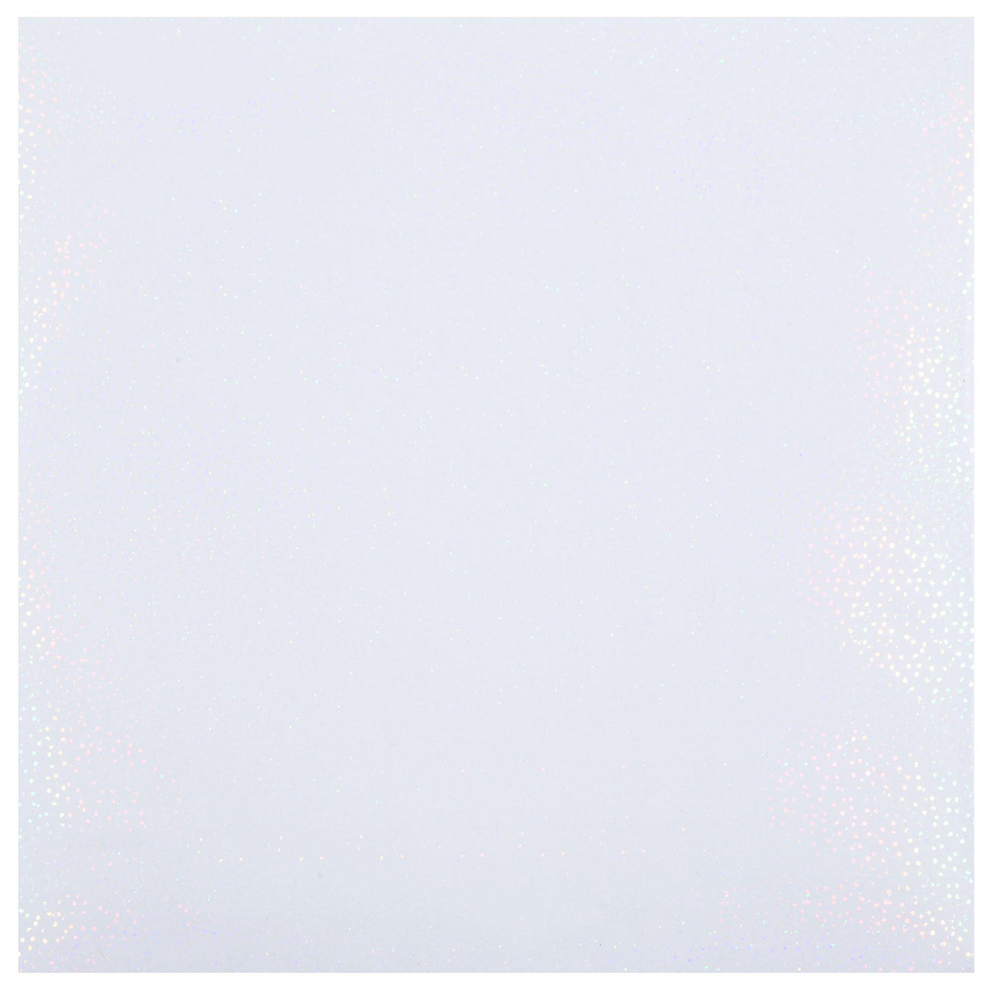 Holographic Glitter Adhesive Scrapbook Paper 12" x 12" Hobby Lobby 248583