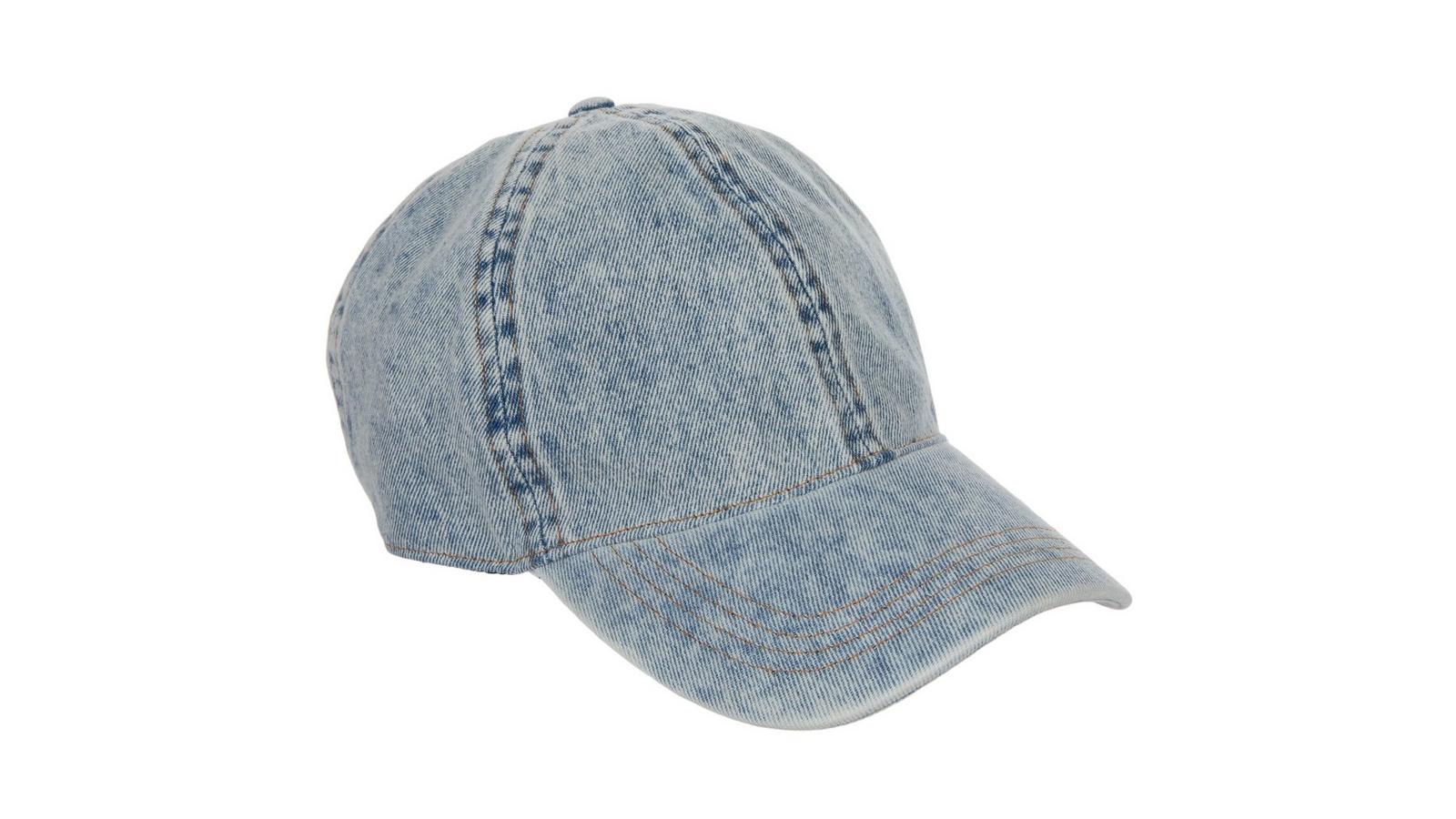 ★BOHEMSEO★GLITCH WASHED DENIM BALL CAP BOHEMIAN SEOUL] GLITCH WASHED DENIM BALL CAP, SNOW GRAY 正規