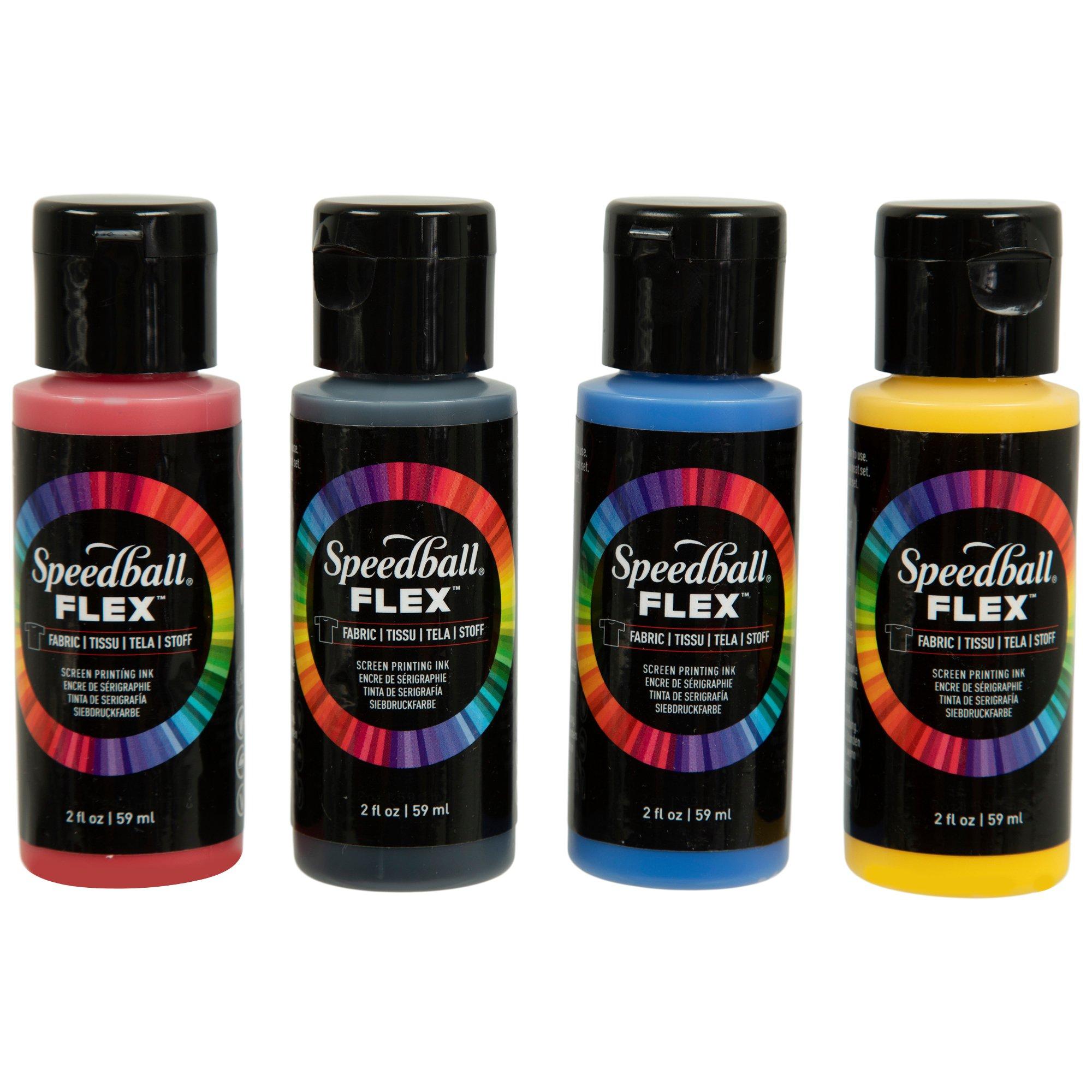 Flex Fabric Screen Printing Ink - 4 Piece Set