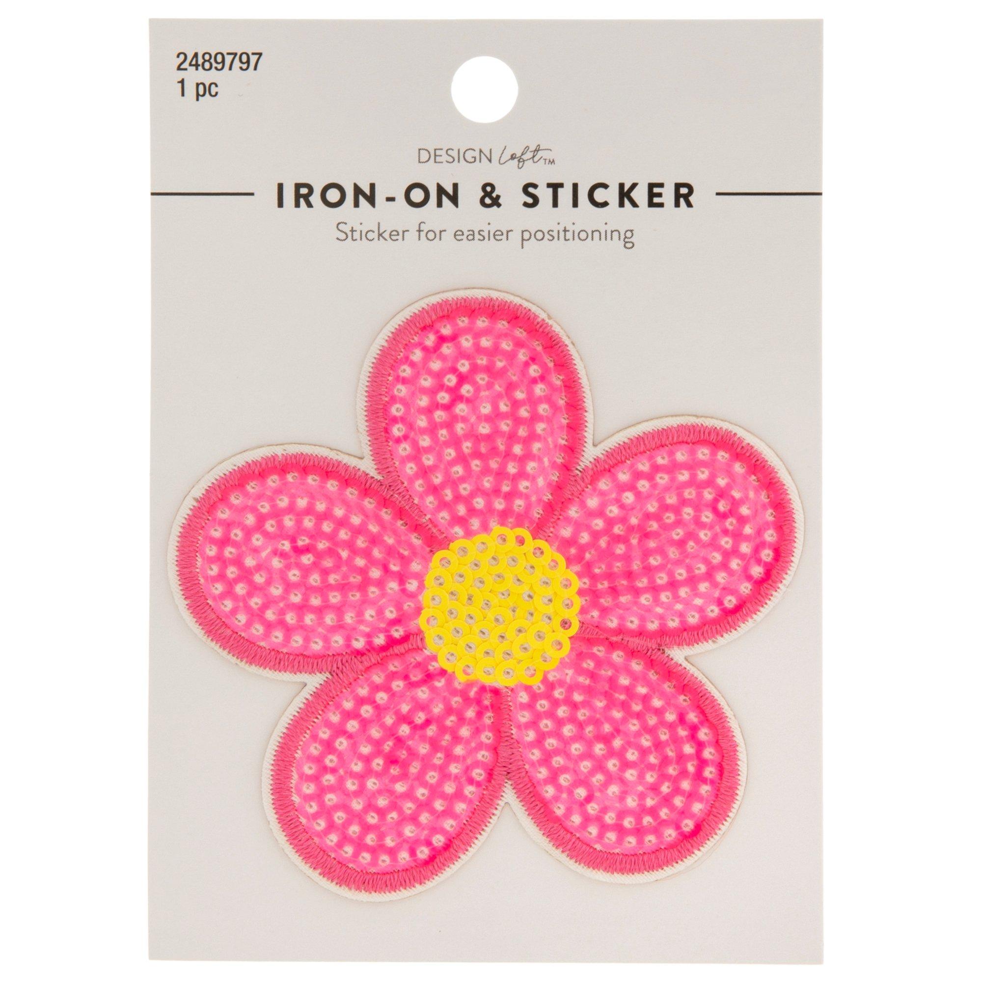 Flower Sequin IronOn & Sticker Patch Hobby Lobby 2489797