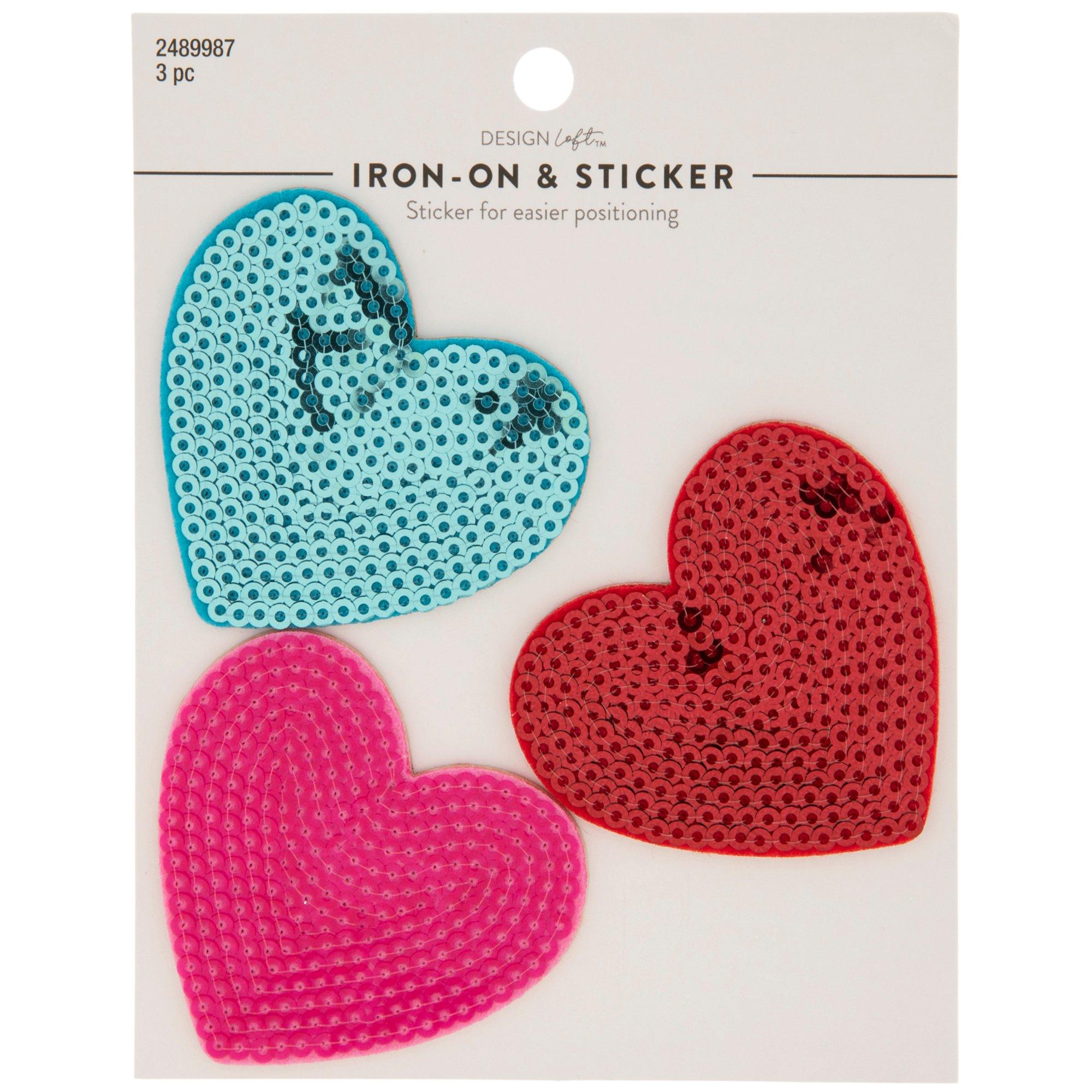 Heart Sequin IronOn & Sticker Patches Hobby Lobby 2489987