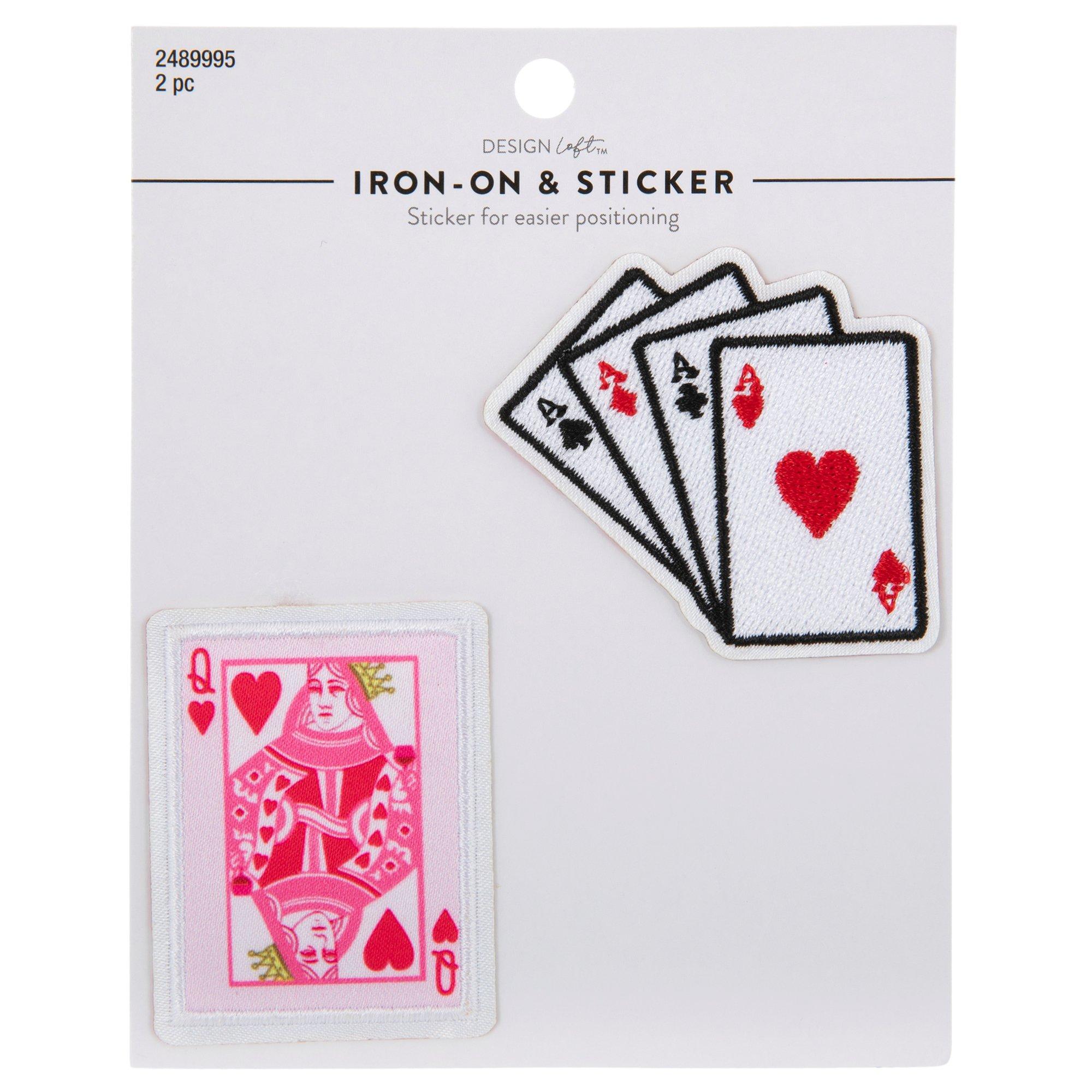 Playing Cards IronOn & Sticker Patches Hobby Lobby 2489995