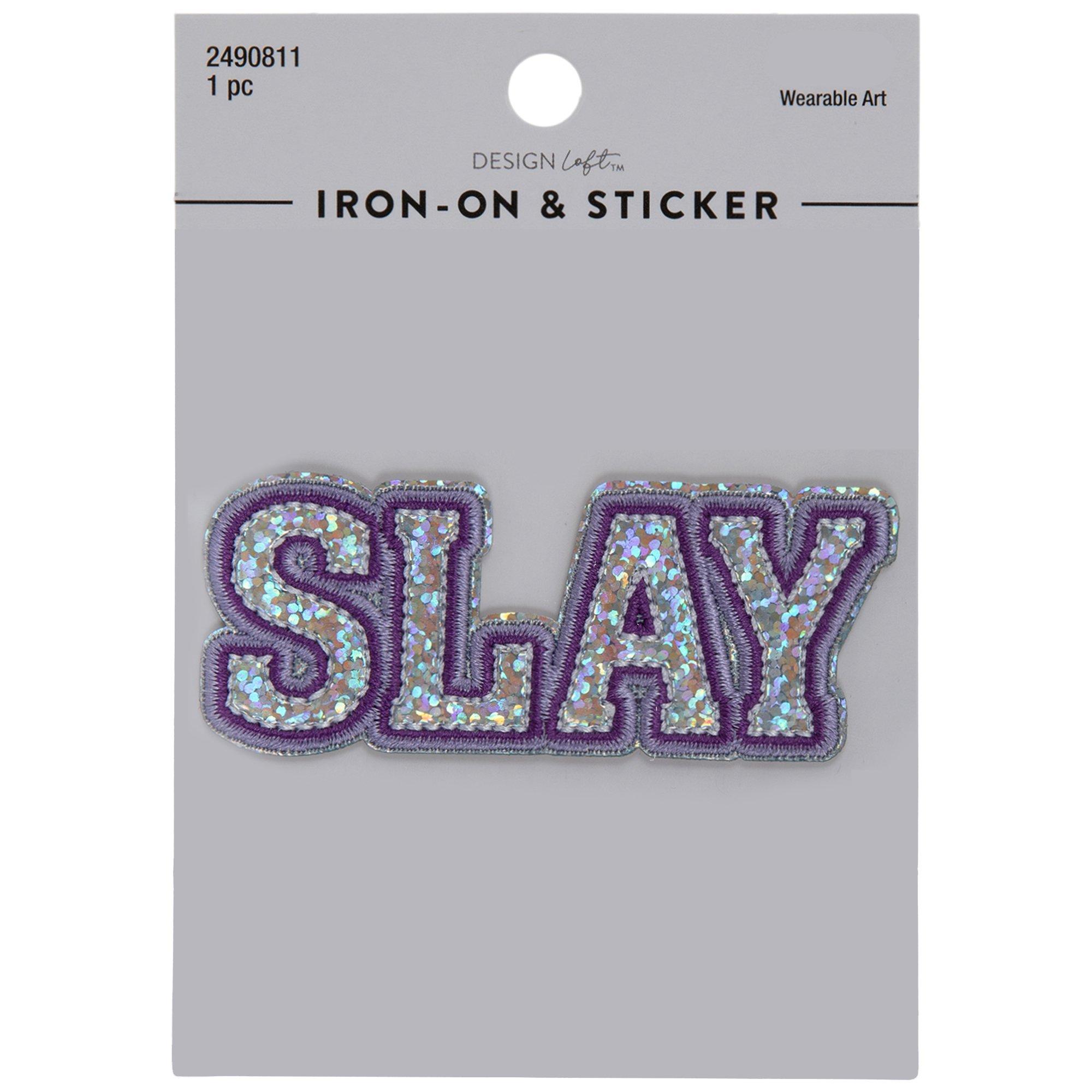 Pink Glitter Barbie Silhouette Iron-On Patch