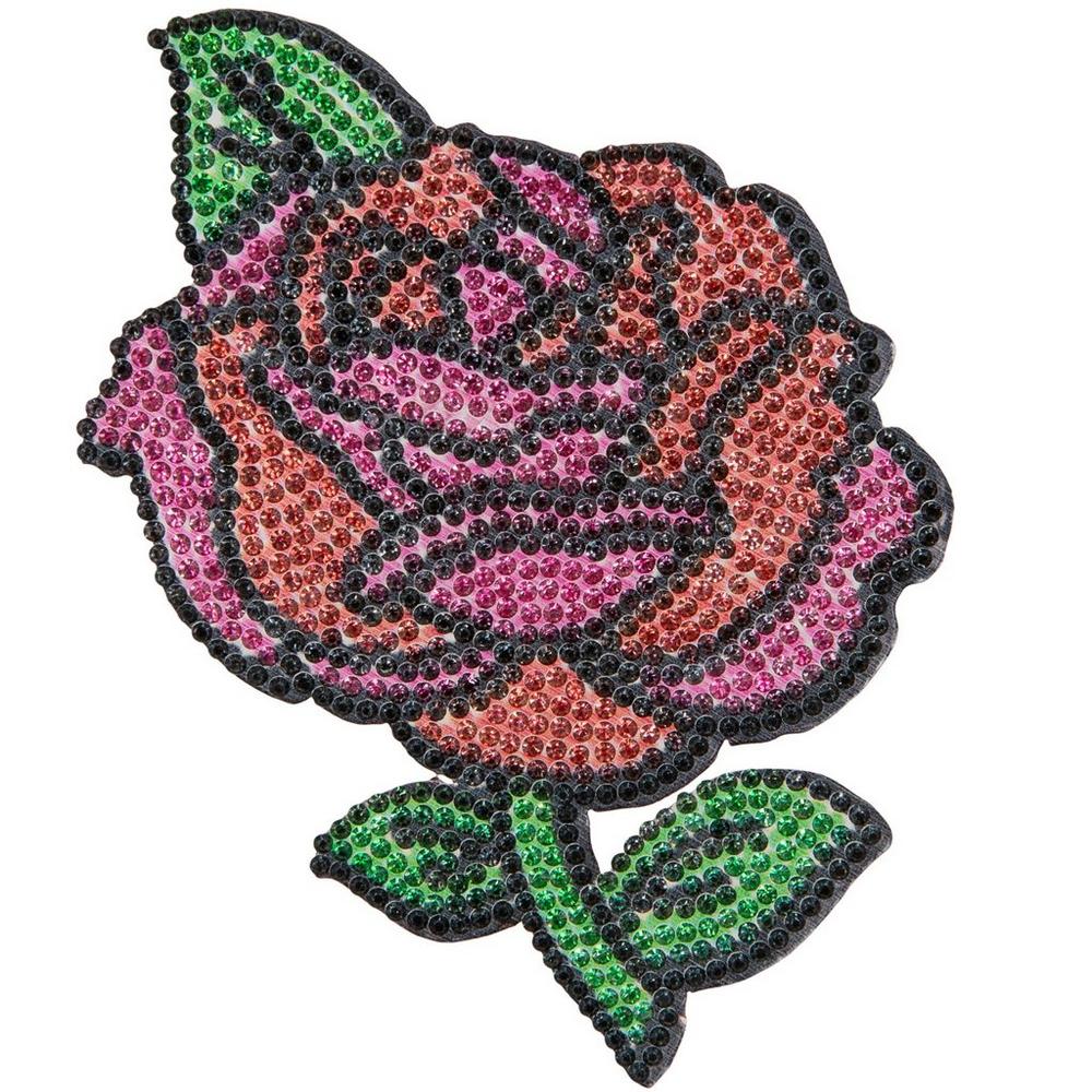 Set Of 2 Royal Blue Rose Flowers Sew On Full Embroidered Patch Appliqués Badge - Foto 9