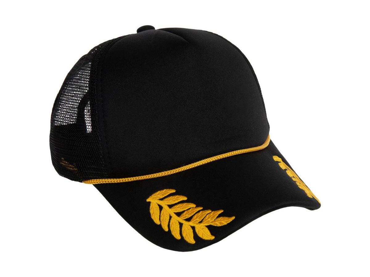 Dirty Livin\' Nashville TN Embroidered Trucker Hat - Black & Gold City Girl Two-Tone Snapback Nashville Trucker Hat | Uncommon  main image 3