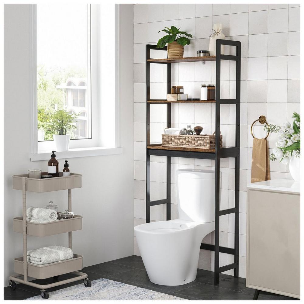 Three-Tiered Over Toilet Organizer