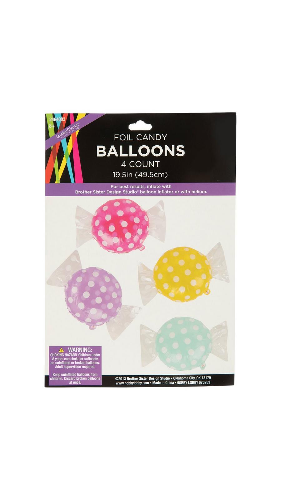 Polka Dot Candy Foil Balloons | Hobby Lobby | 2494003