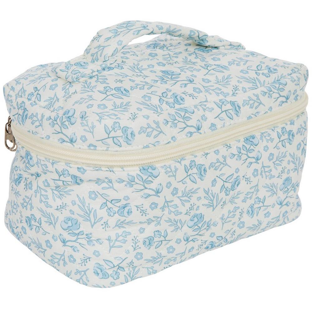White & Blue Floral Pouch | Hobby Lobby | 2494748