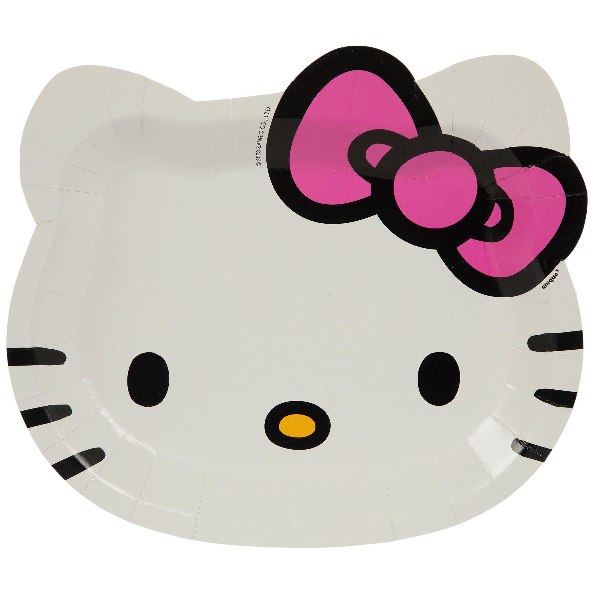 Hello Kitty Shaped Paper Plates