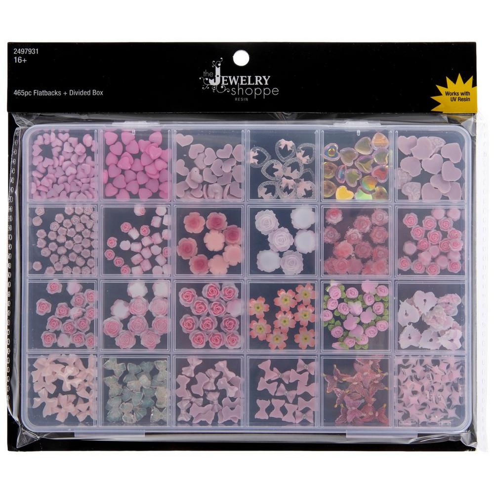 Pink Coquette Flatback Embellishments Box | Hobby Lobby | 2497931