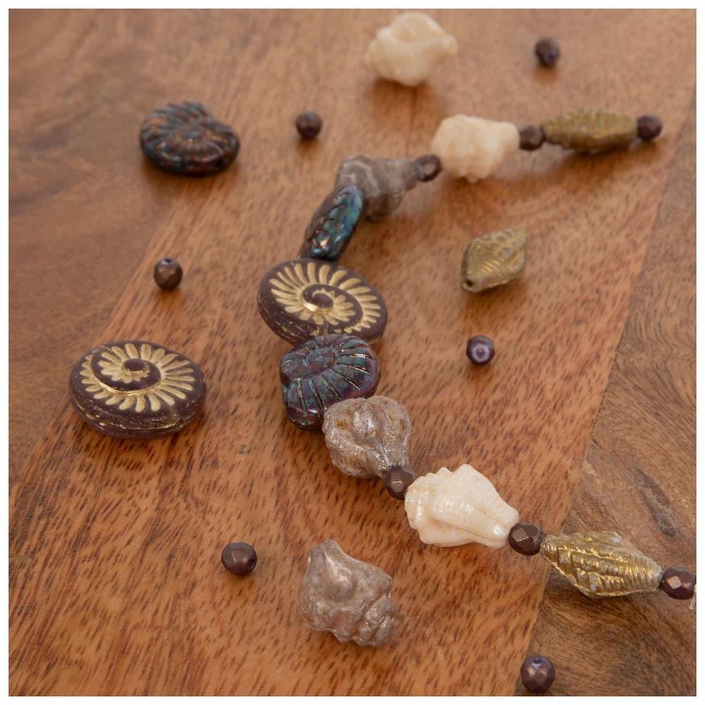 8656 Ethnic Rustic Fashion Party Glass Bead Shell Work Handmade Threadwork Mixed Tribal & African Beads-rustic Ethnic African Metal  main image 3