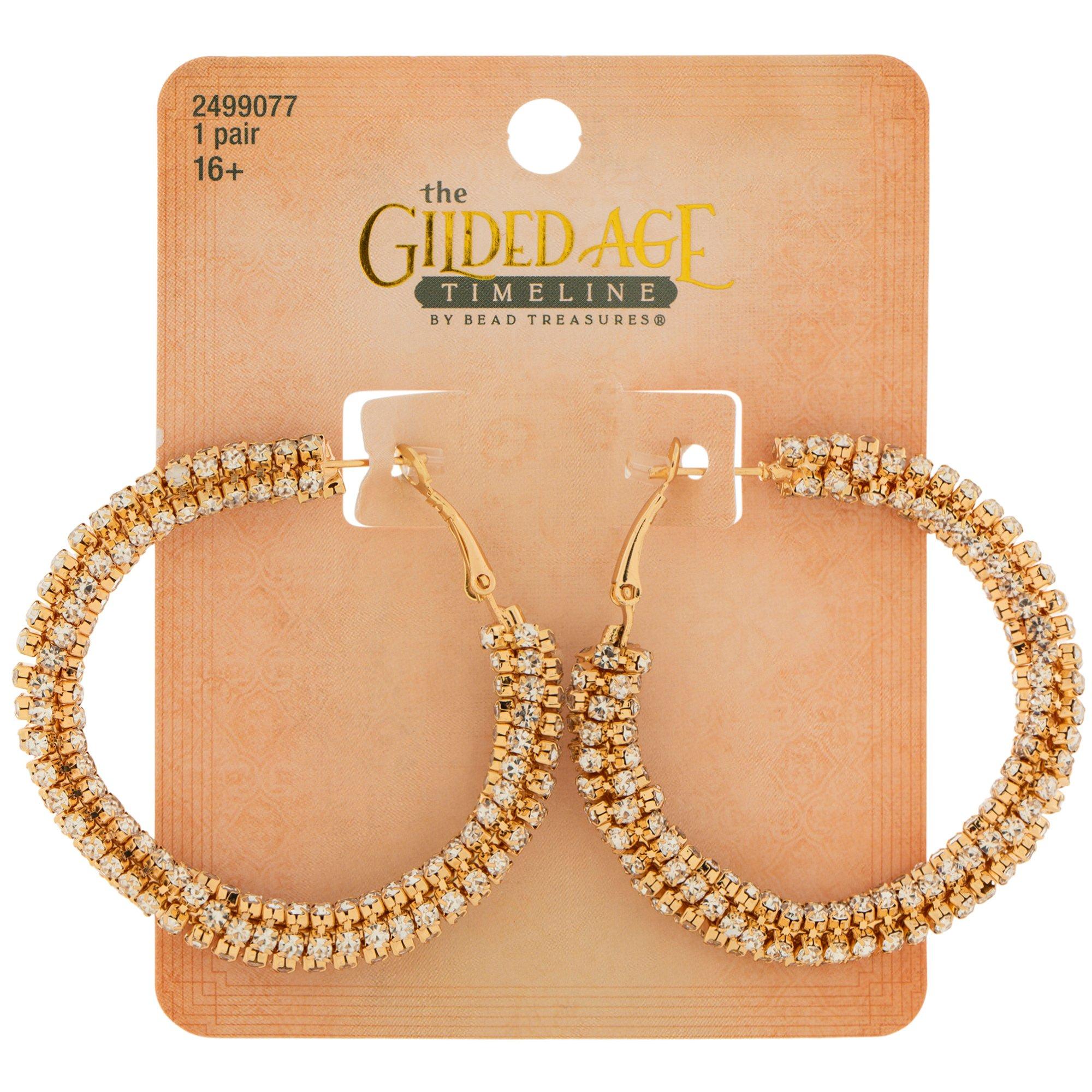 2 Pairs Cute Checkerboard Hoop Earrings For Women - 18K Gold Plated Geometric Grid Earrings - View #2