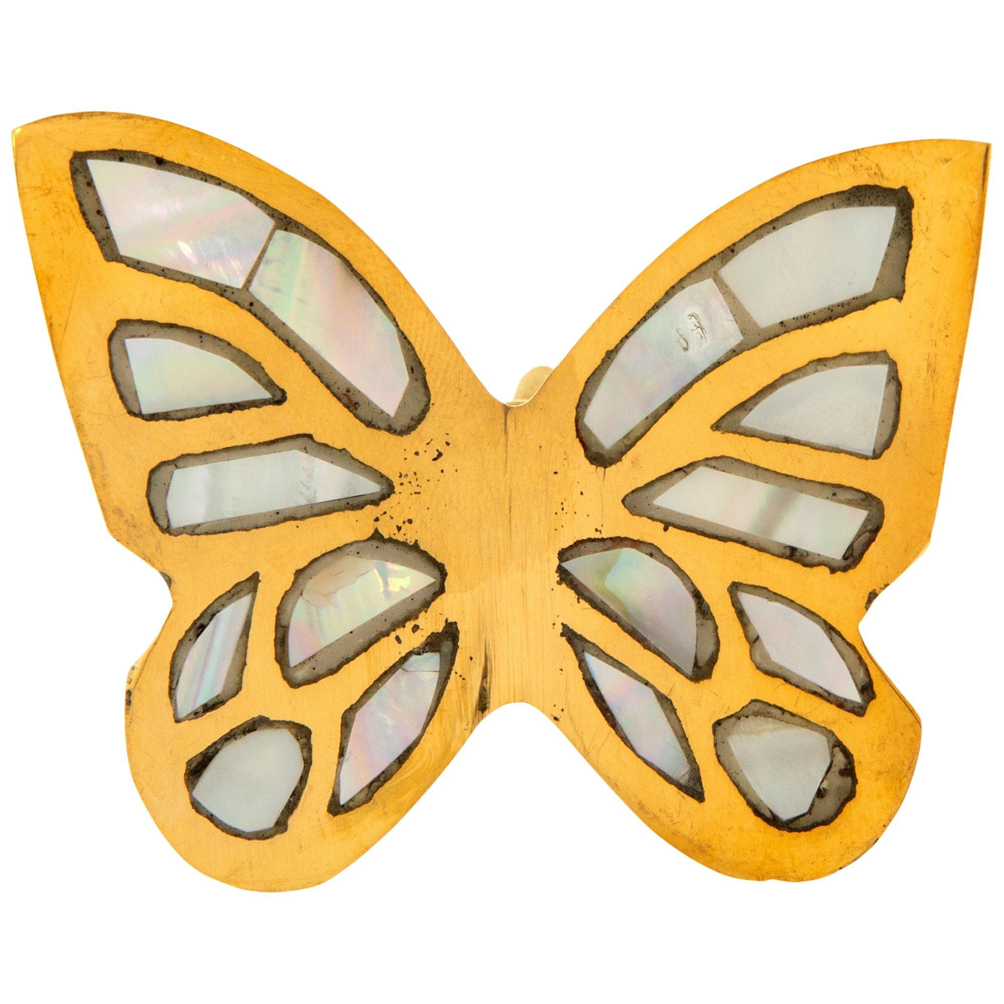 green emerald velvet dress Butterfly Cabinet Knobs,6 Pieces Butterfly Knobs Single Hole Pulls Handles  Decorative Door Cabinet Drawer Cupboard Furniture Door Wardrobe (Gold) main image 1