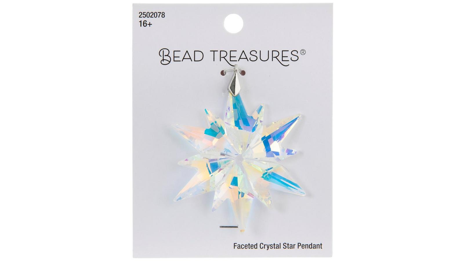 Crystal AB Faceted Star Glass Pendant | Hobby Lobby | 2502078