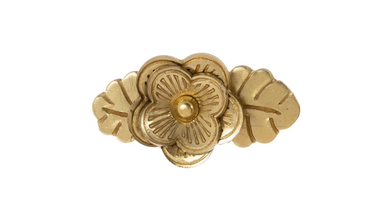 gold flower dresser knobs Golden Flower Ceramic Knob | White Gold Dresser Pull | Kitchen Drawer  Handle | Cabinet Door Knob