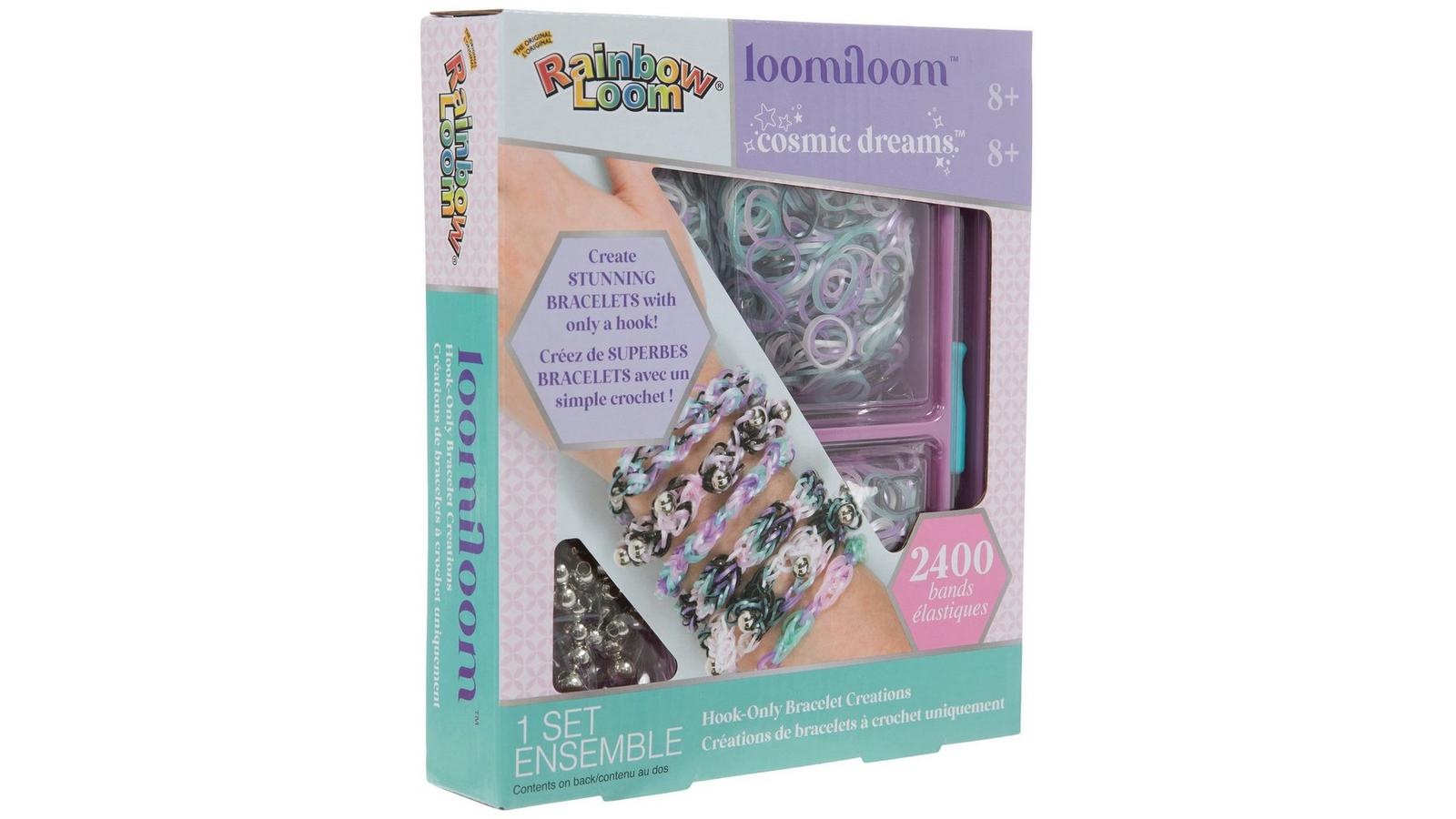HBD BRACELET & 星刺繍ローブセット Cosmic Dreams Rainbow Loom Bracelet Kit | Hobby Lobby | 2502847