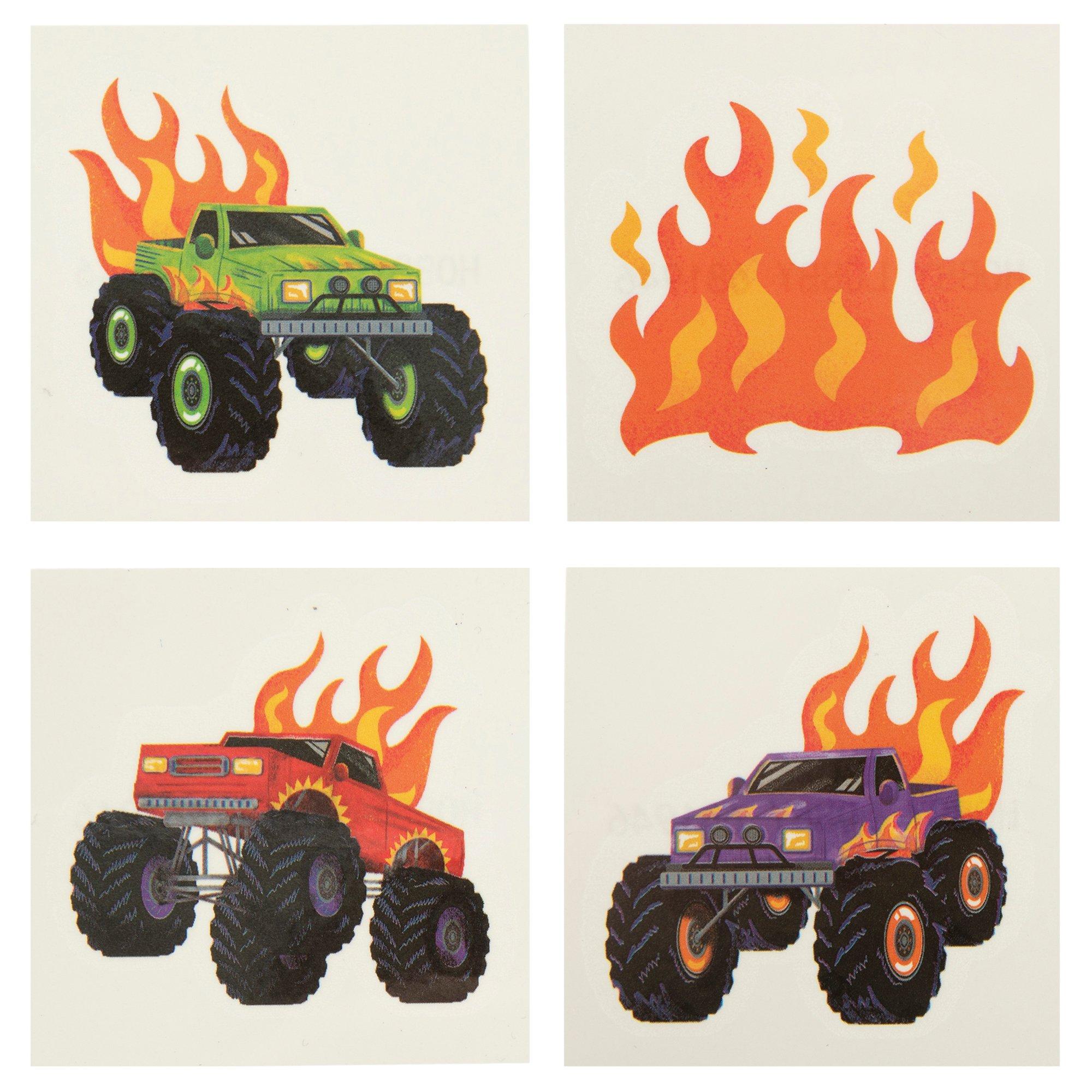 Monster Truck Temporary Tattoos