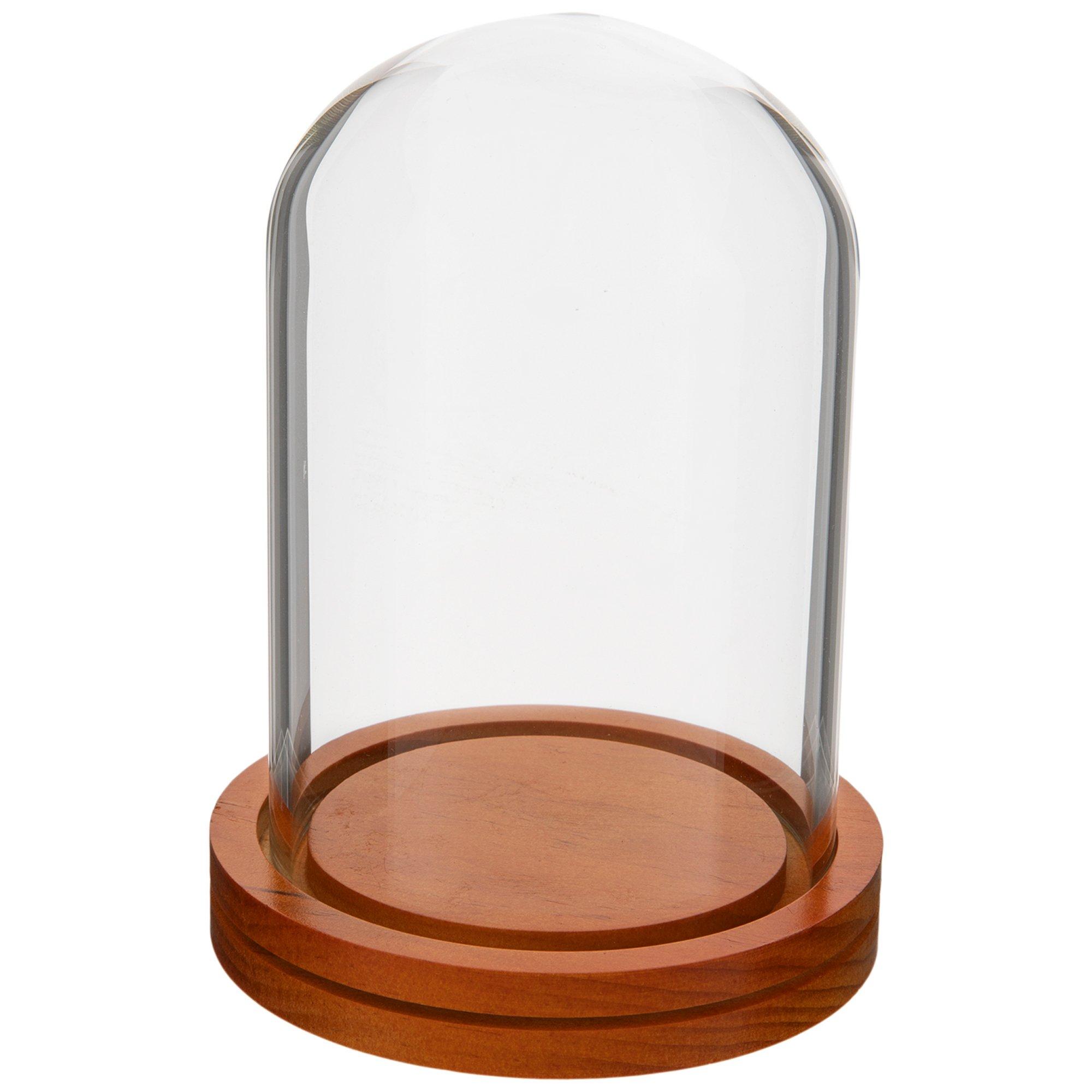 Glass Clock Dome With Base