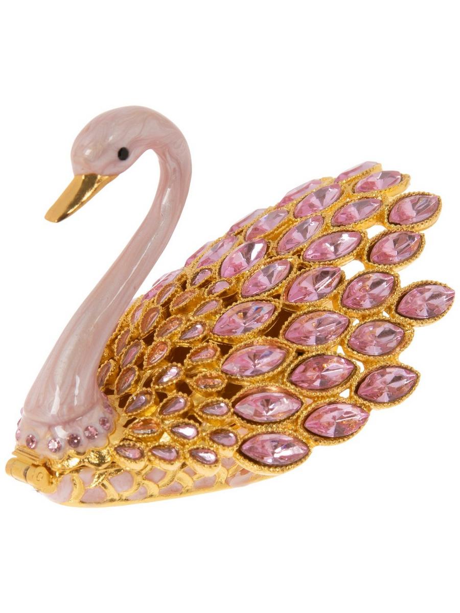 新品　Swan Jewelry Box サクラピンク Pink Swan Rhinestone Jewelry Box | Hobby Lobby | 2508851