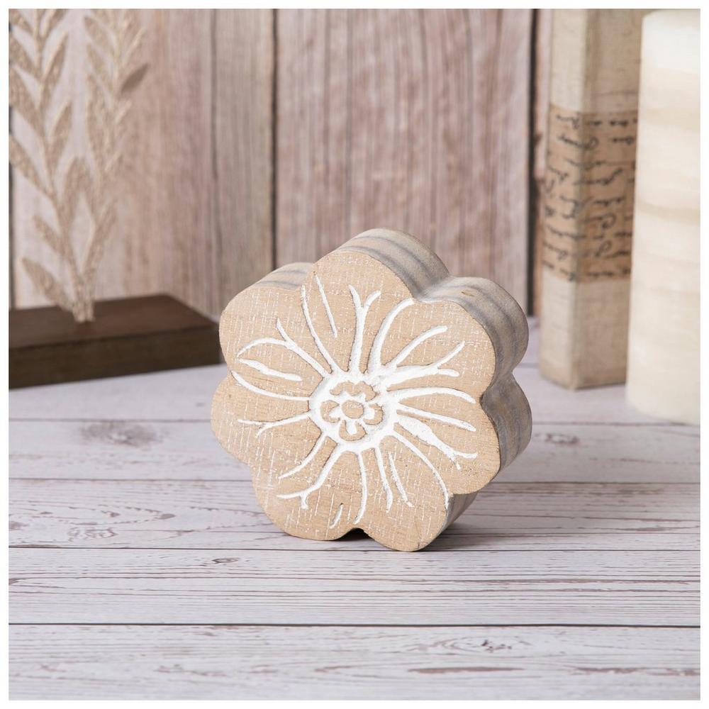 Carved Rustic Flower Wood Decor | Hobby Lobby | 2510790