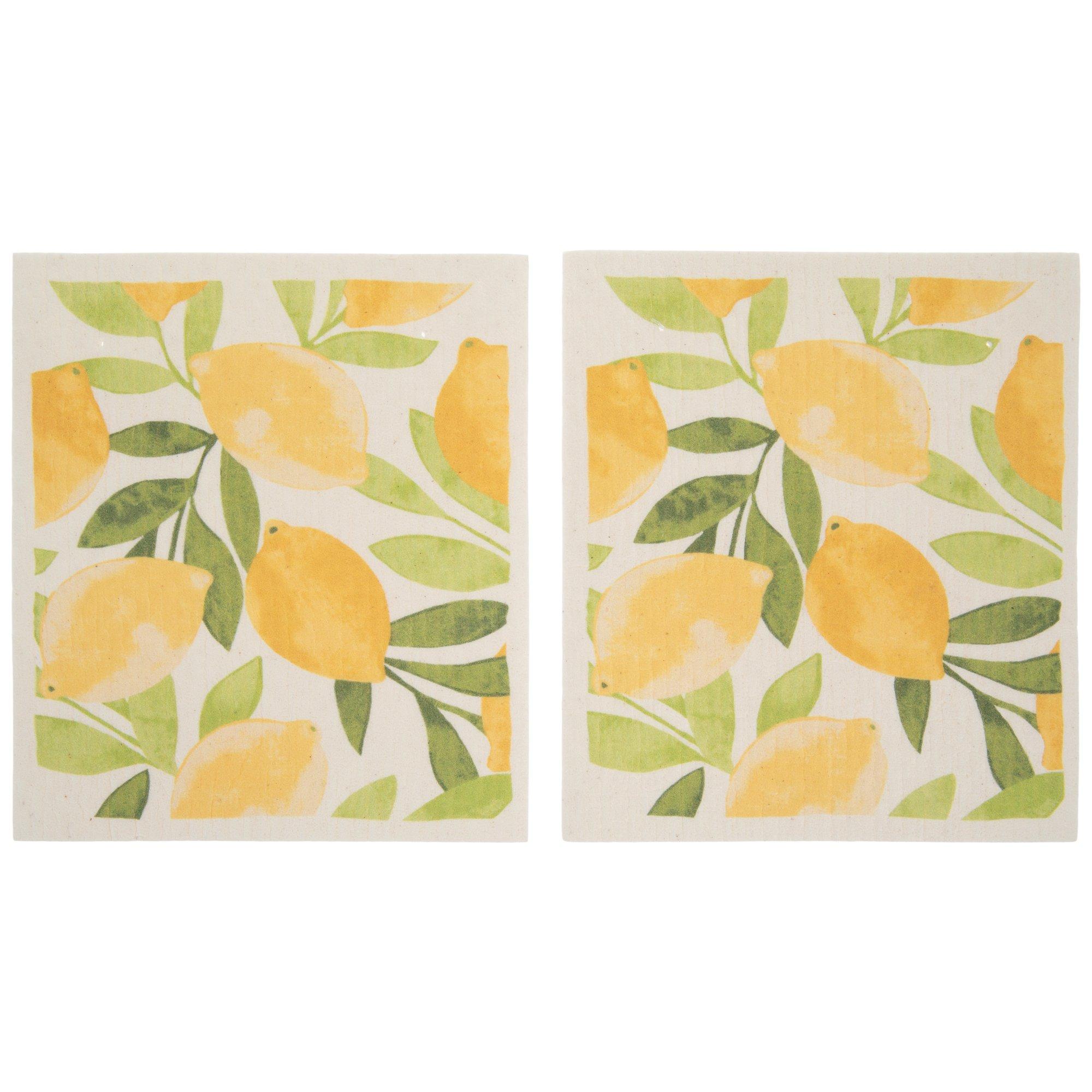 Lemons Swedish Dish Cloths