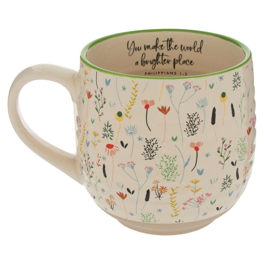 You Make The World Brighter Floral Mug | Hobby Lobby | 2511236