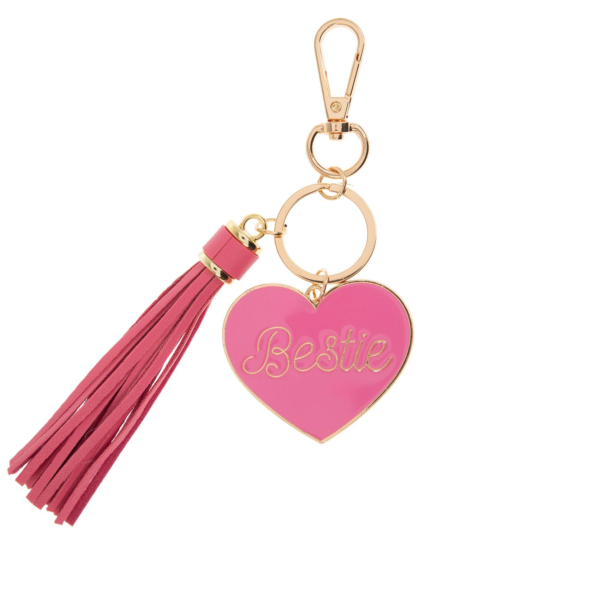 Bestie Heart Tassel Keychain | Hobby Lobby | 2511442