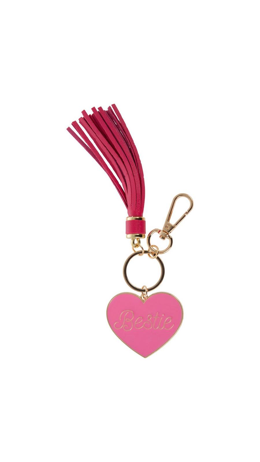 Bestie Heart Tassel Keychain | Hobby Lobby | 2511442