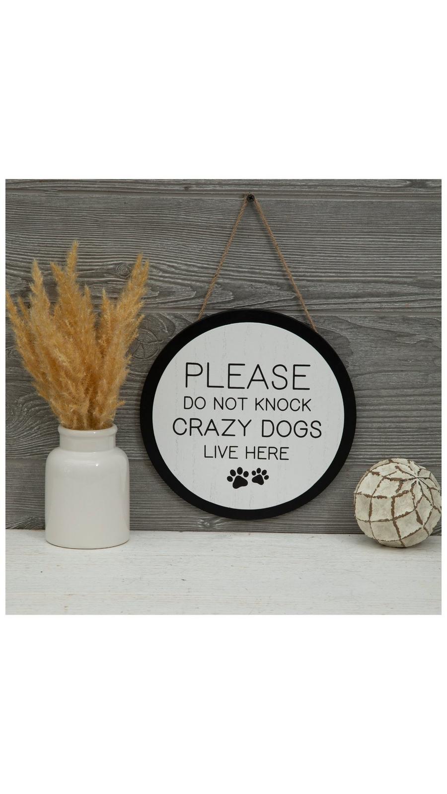 Crazy Dogs Live Here Wood Wall Decor | Hobby Lobby | 2512481