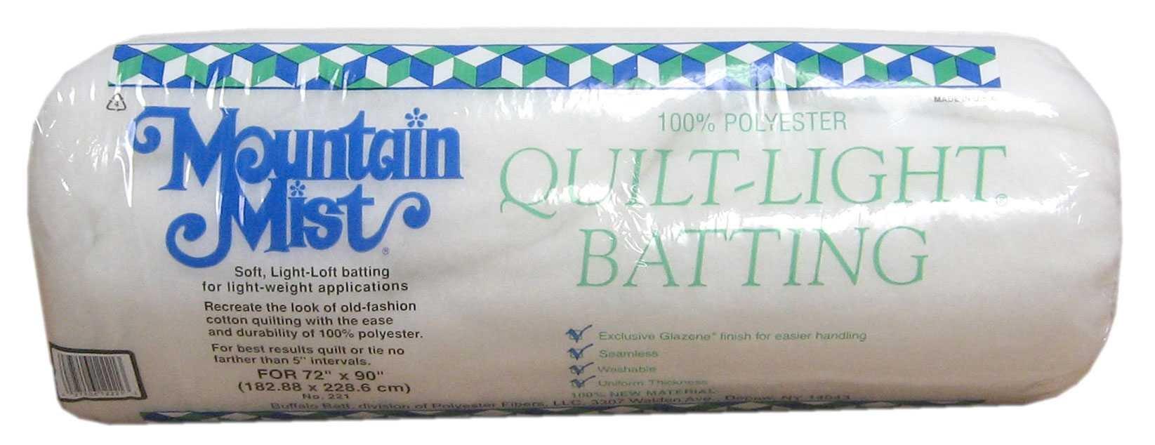 12 Pack Mountain Mist Polyester Quilt Batting-Full Size 81X96