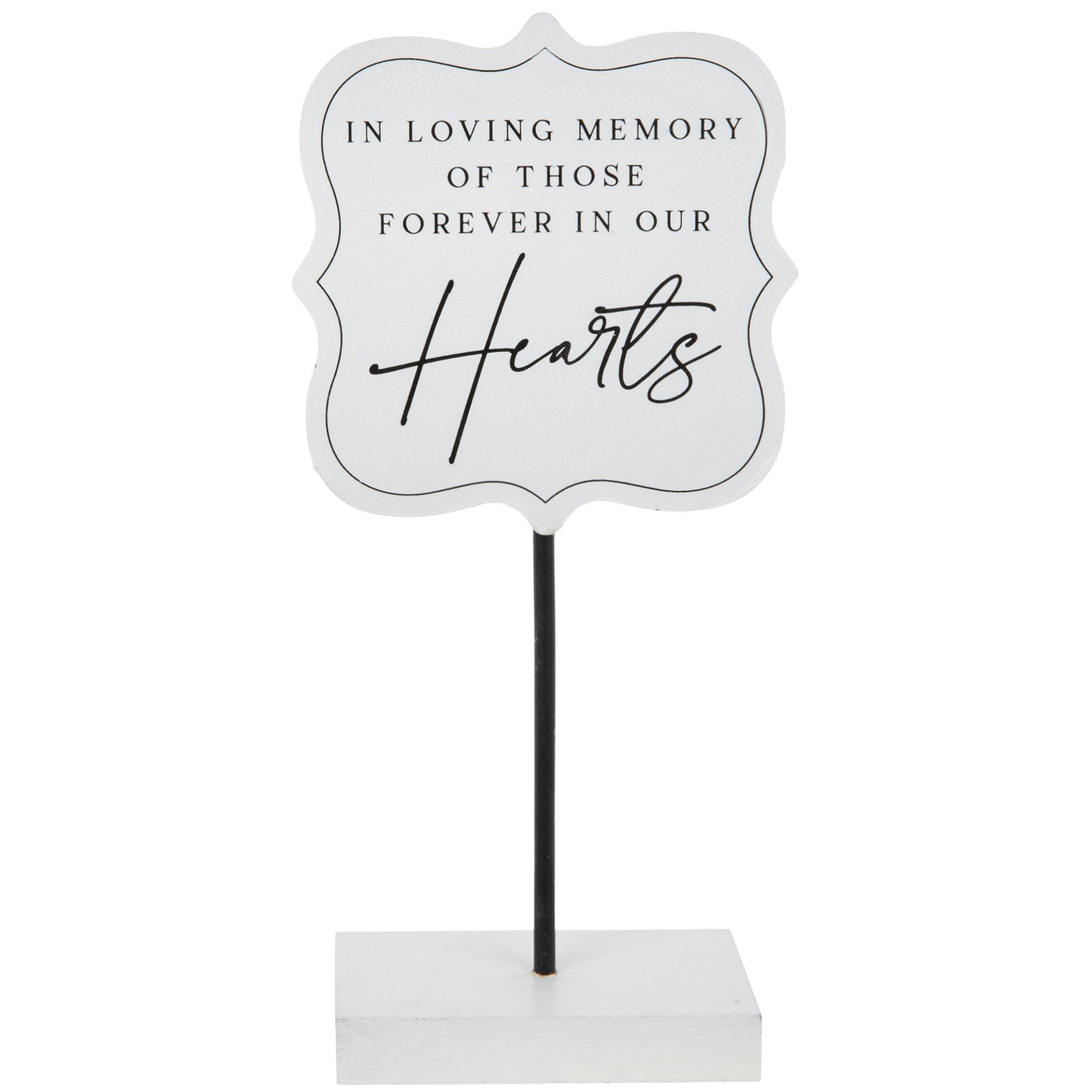In Loving Memory Quatrefoil Sign