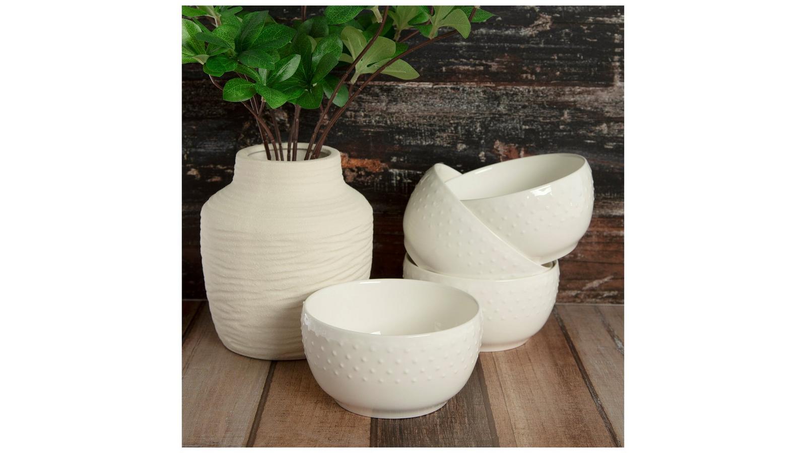 White Hobnail Mini Ceramic Bowls | Hobby Lobby | 2514297