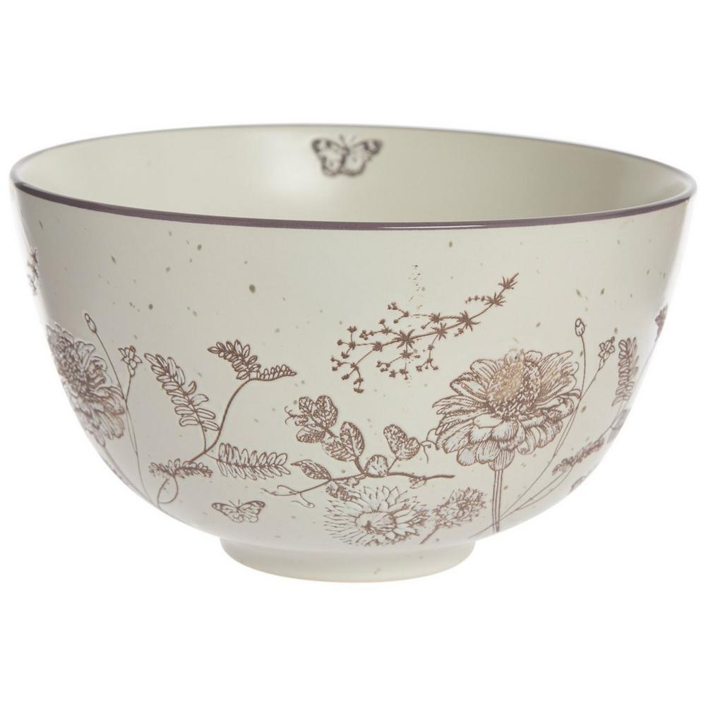 Floral Embossed Bowl