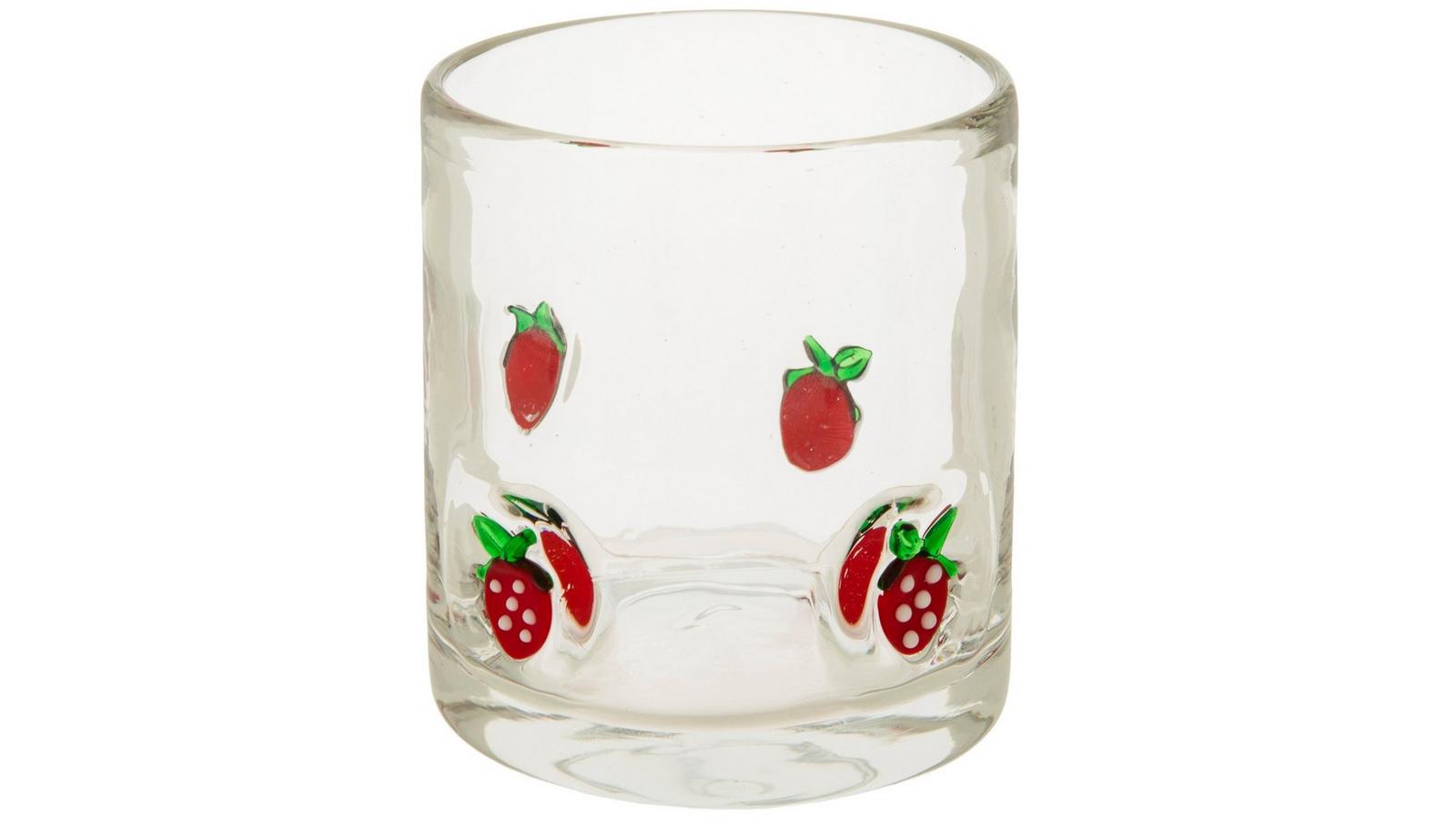 Strawberry Icon Glass