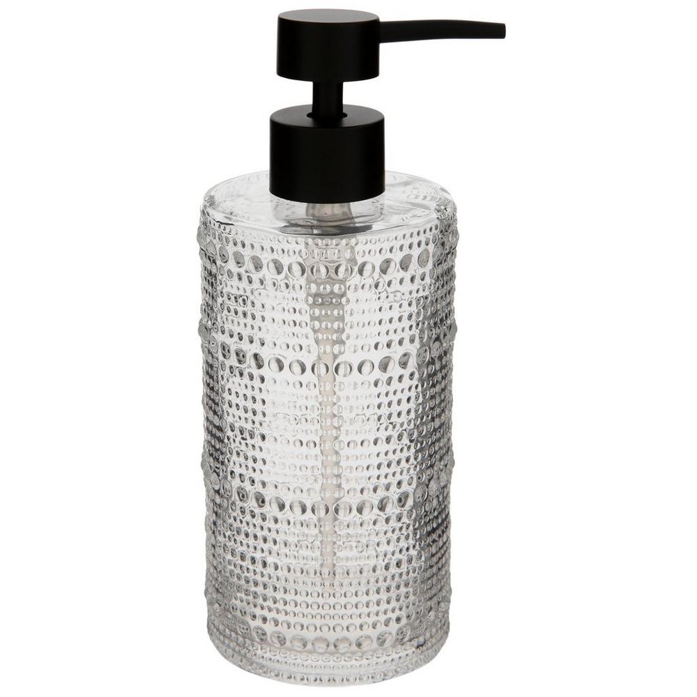 Hobnail Glass Soap Dispenser