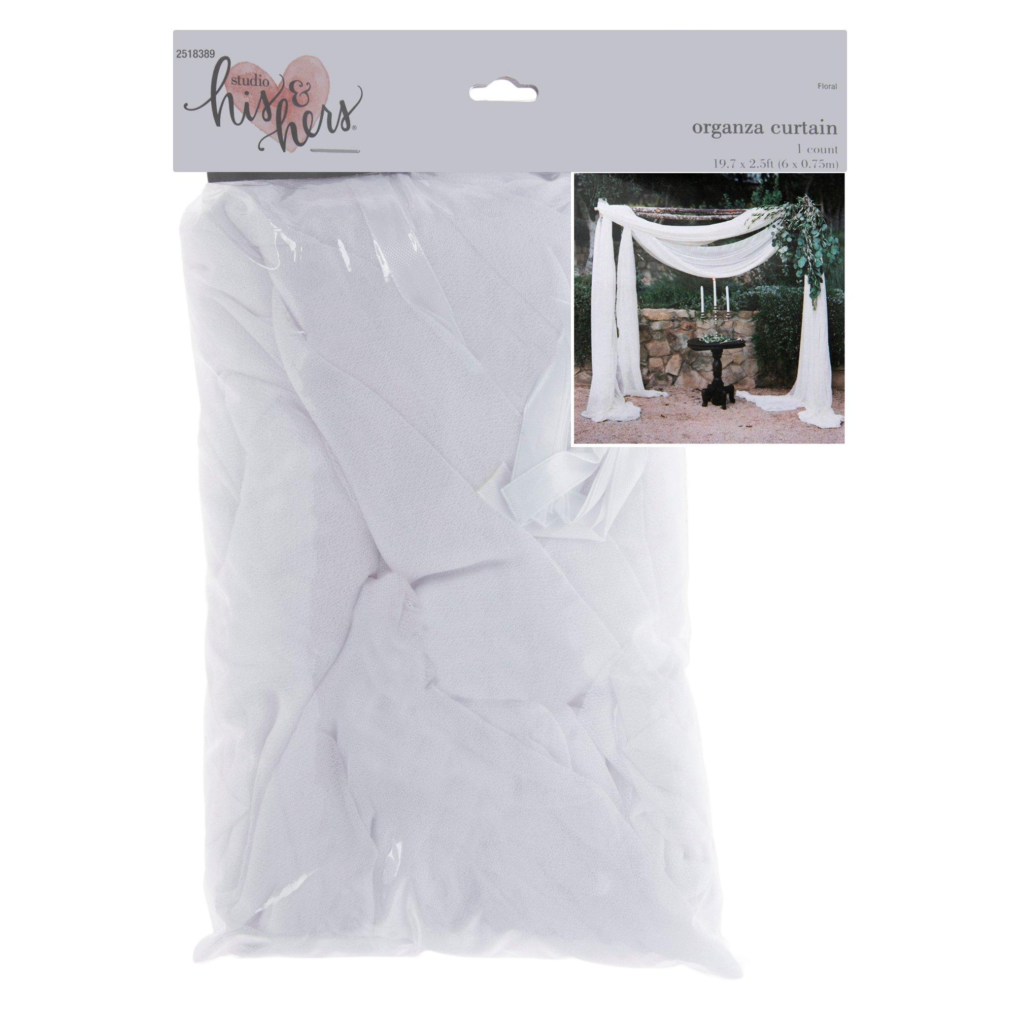 White Organza Curtain