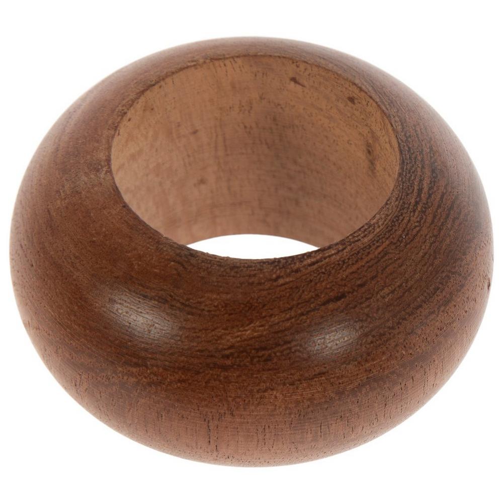 Dark Brown Wood Napkin Ring