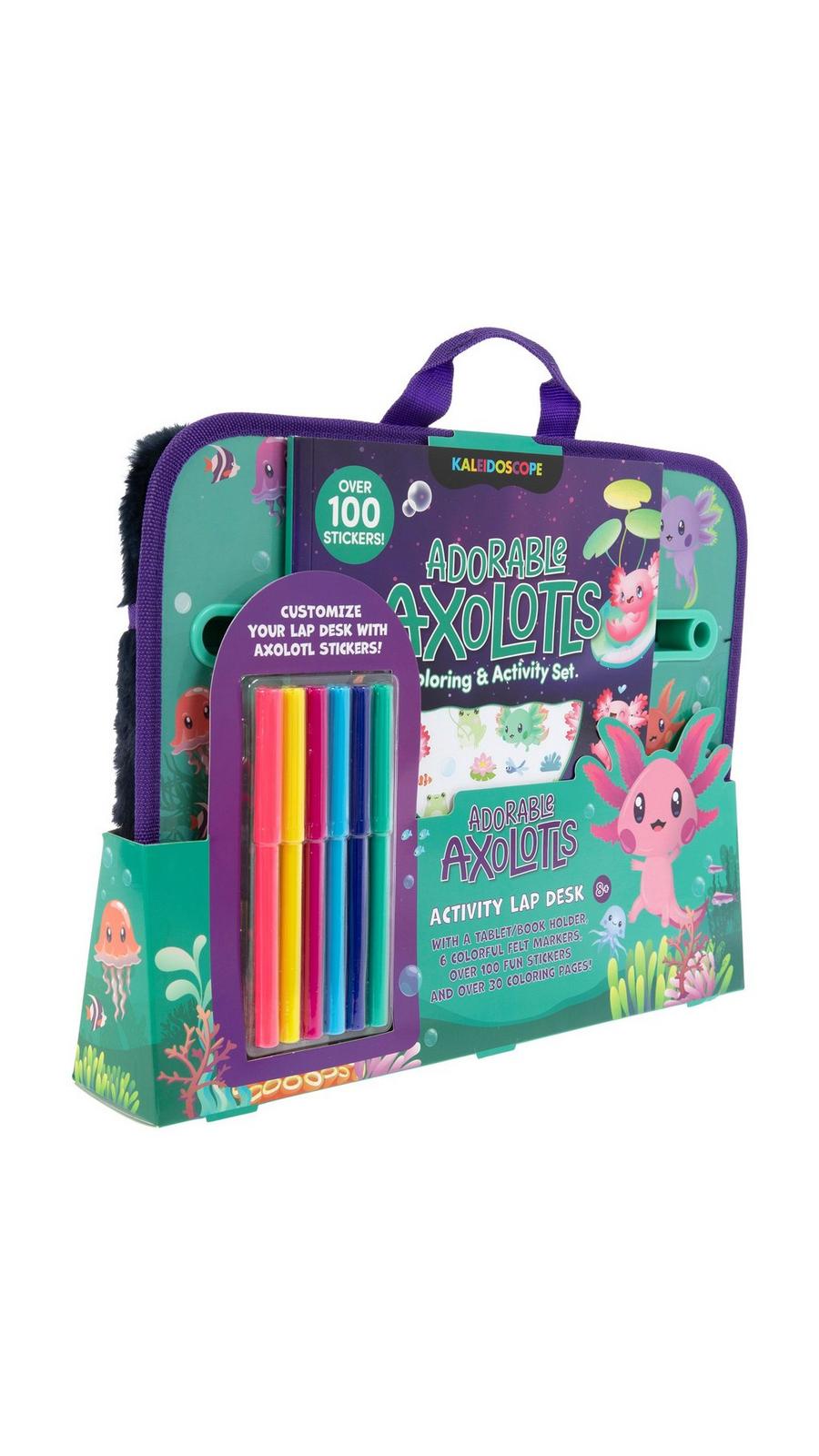 アオマル　hxo designポールセット Adorable Axolotls Activity Lap Desk | Hobby Lobby | 2521219