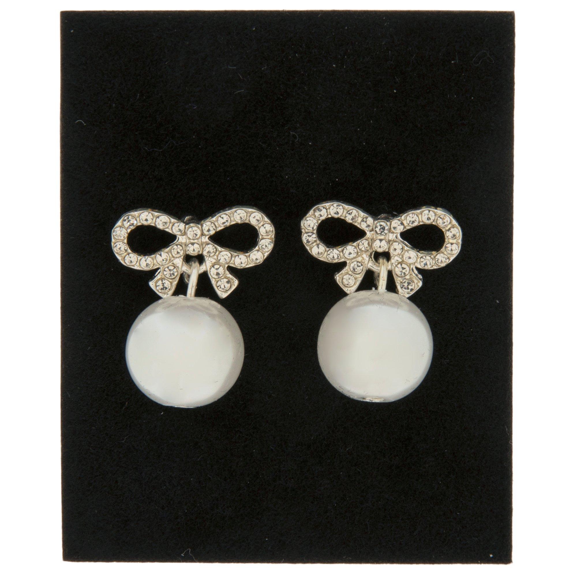 Pearl Bow Earrings