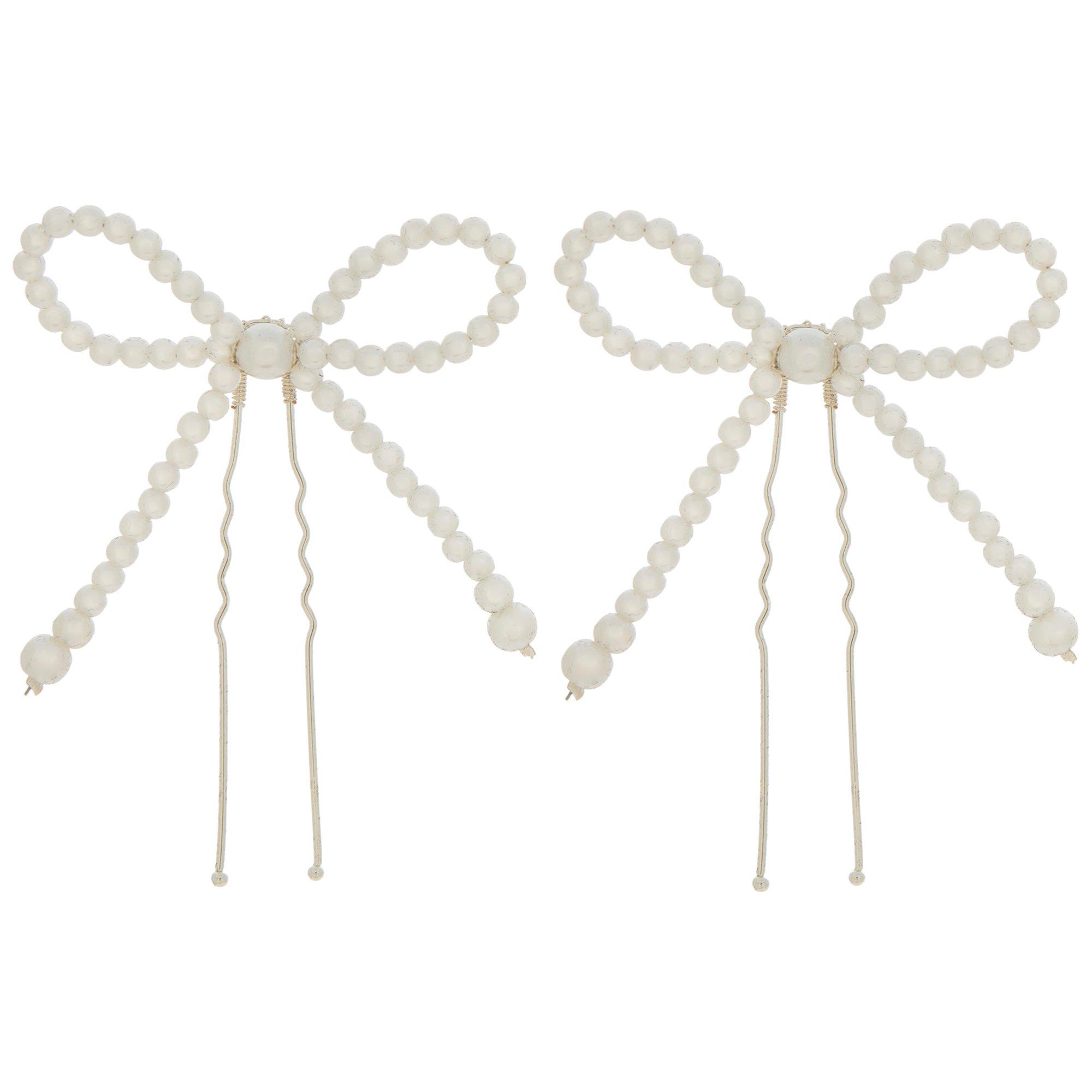 ☆TATIANA☆ Pearl Ribbon Hair pin HB2205 Pearl Ribbon Hair Pins | Hobby Lobby | 2521391