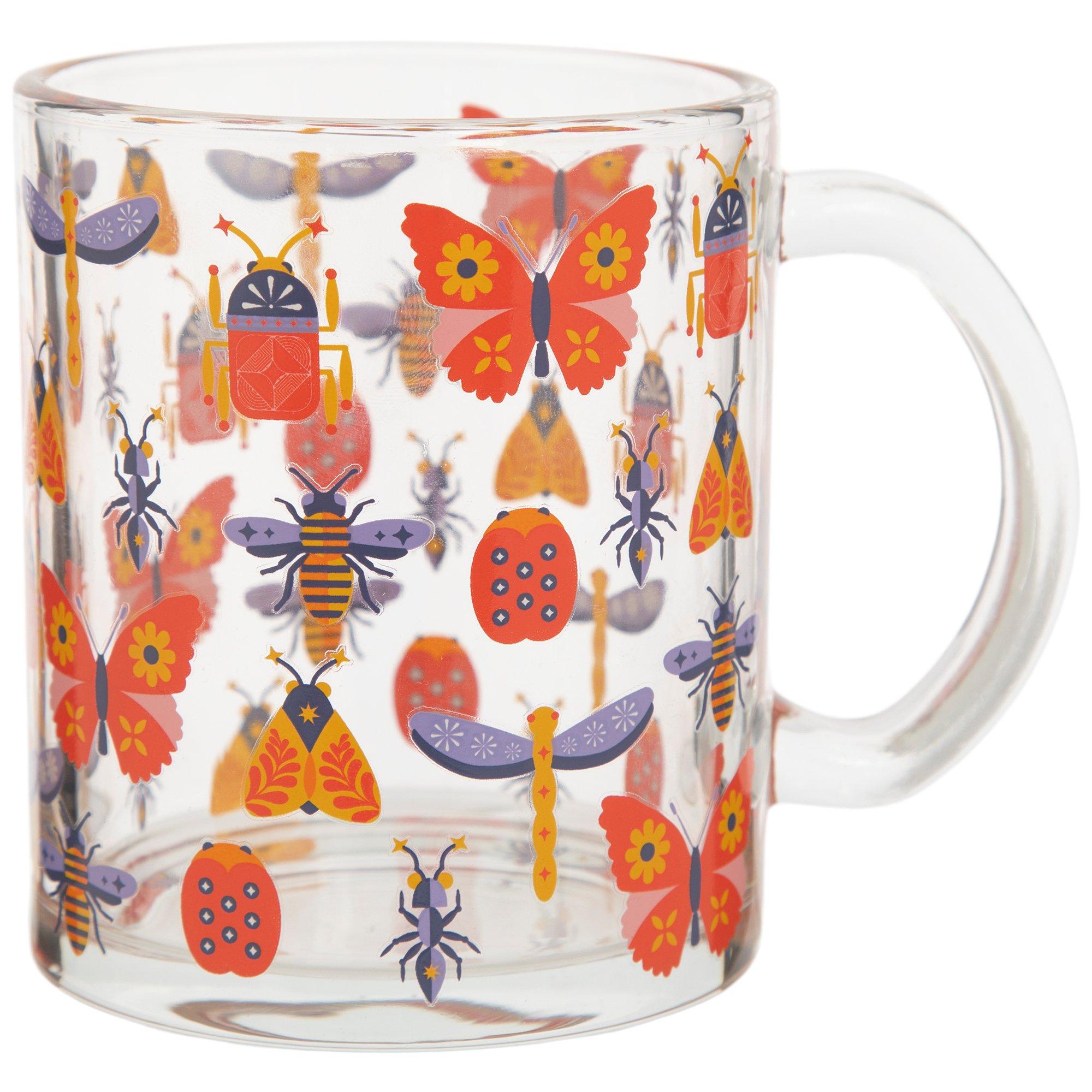 Beautiful Bugs Glass Mug