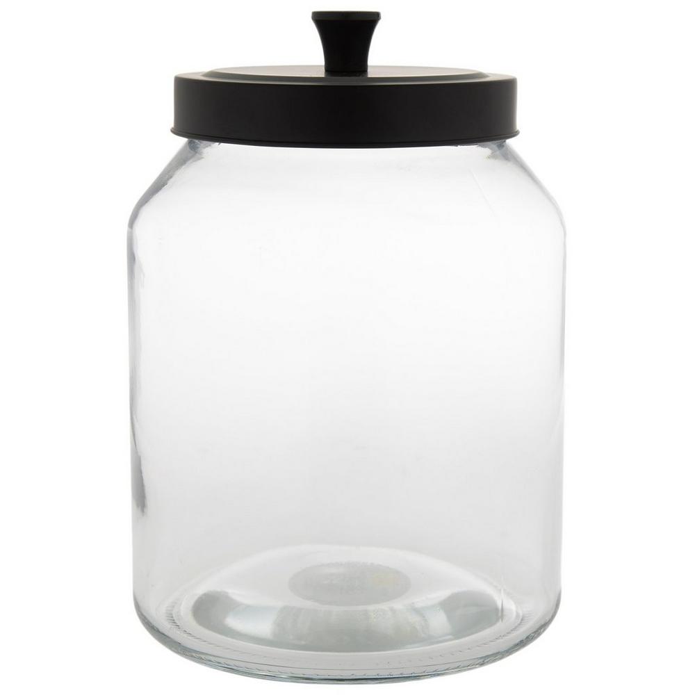 Round Glass Storage Jar