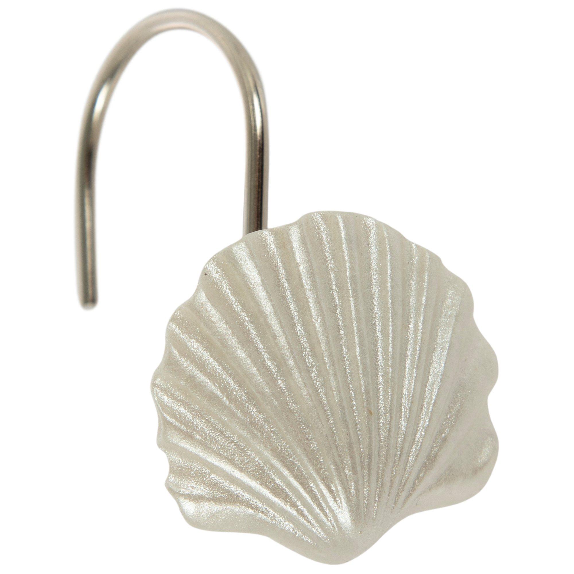 Seashell Shower Curtain Hooks