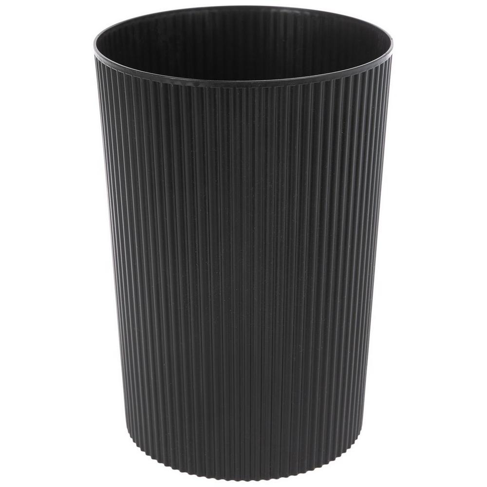 Black Ribbed Trash Can | Hobby Lobby | 2522563